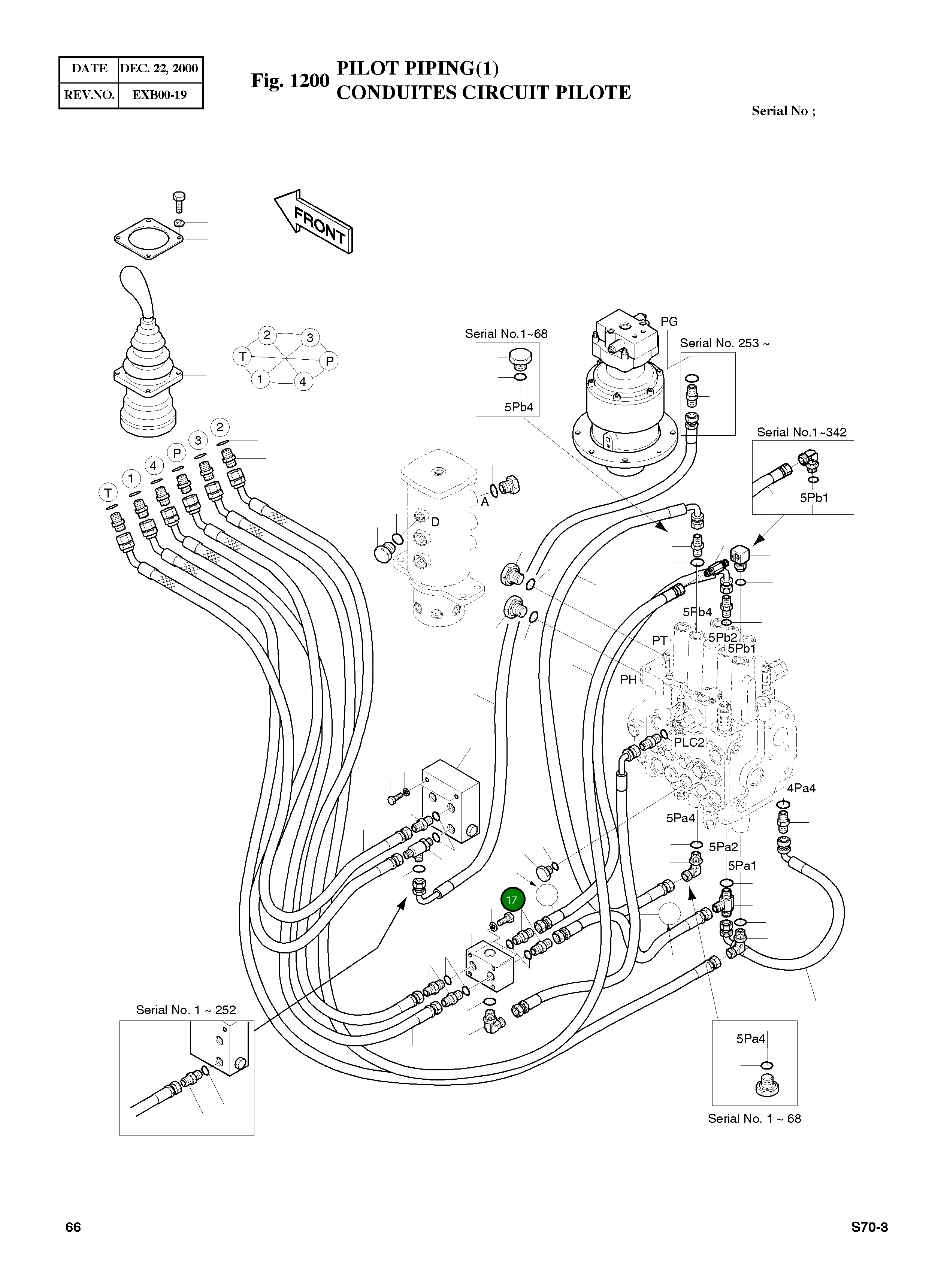 Болт M8X1.25X65 S0556653 Komatsu