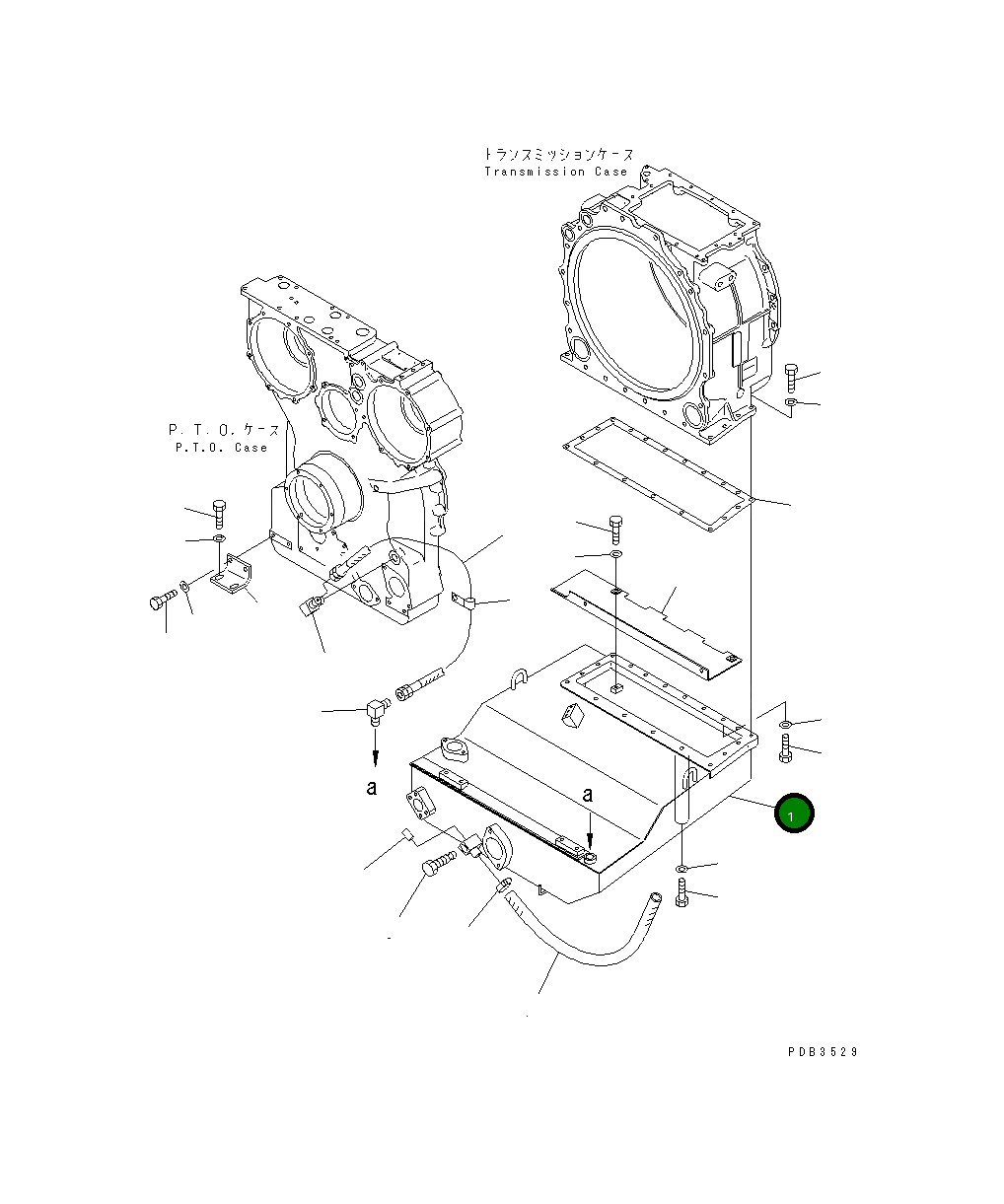 Бак 195-49-41220 Komatsu