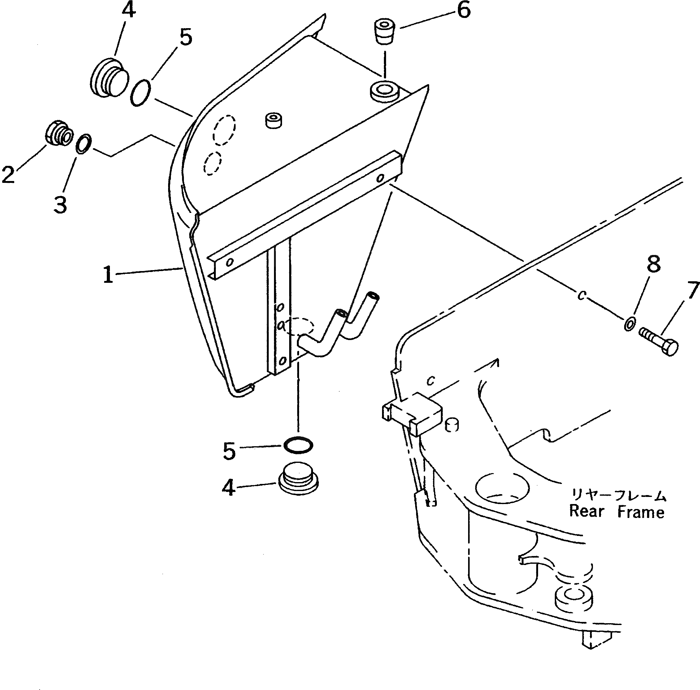 Бак 363-60-35110 Komatsu