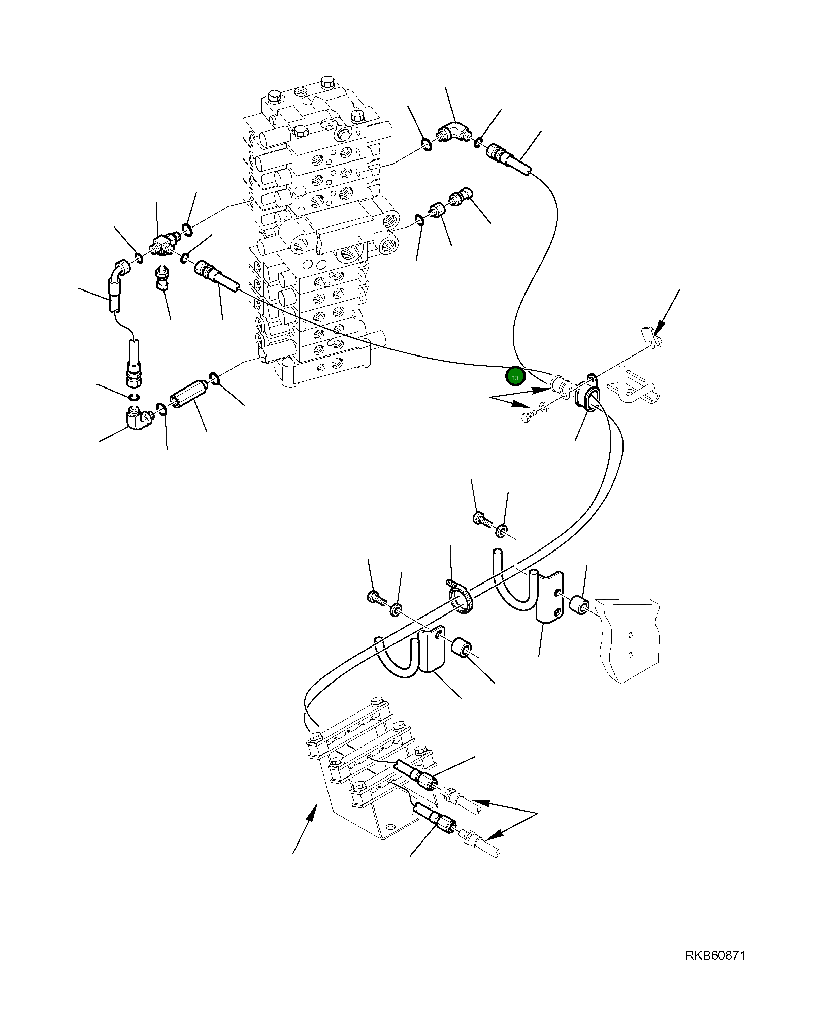 Адаптер 21W-62-R2650 Komatsu