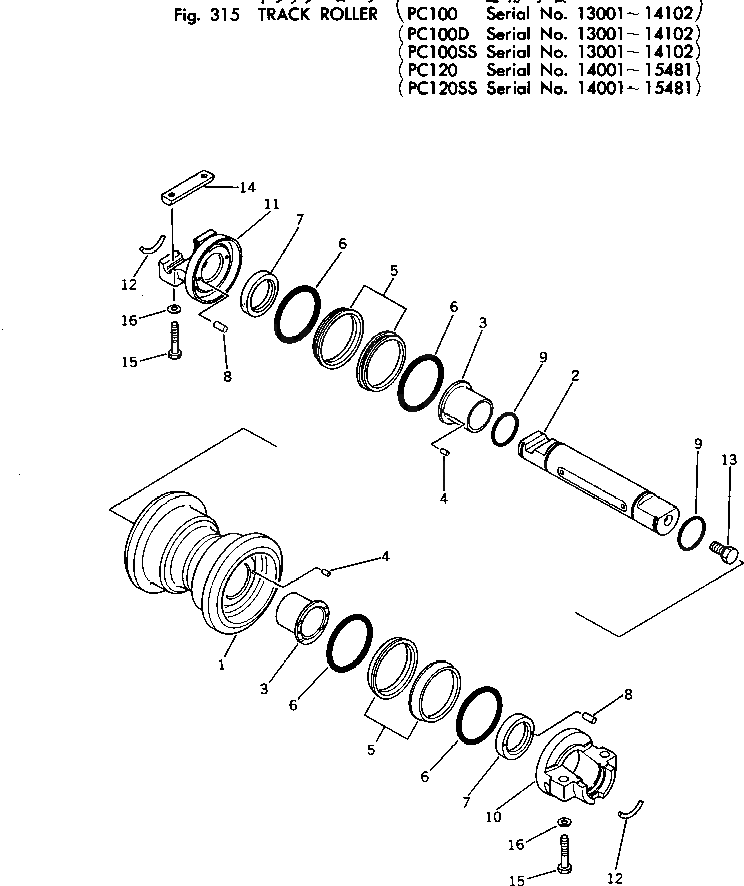 Вал 203-30-36190 Komatsu