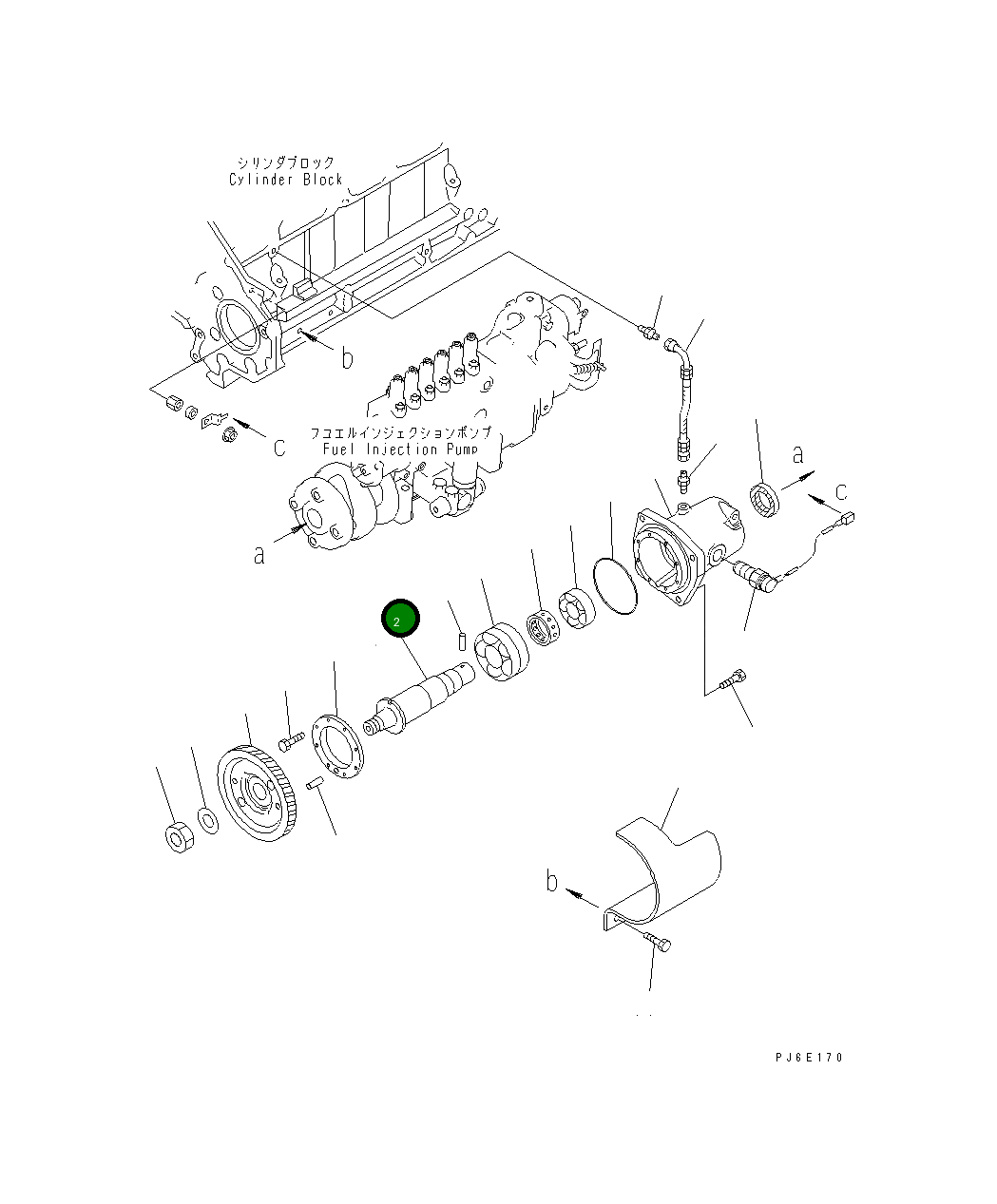 Вал 6152-75-3410 Komatsu
