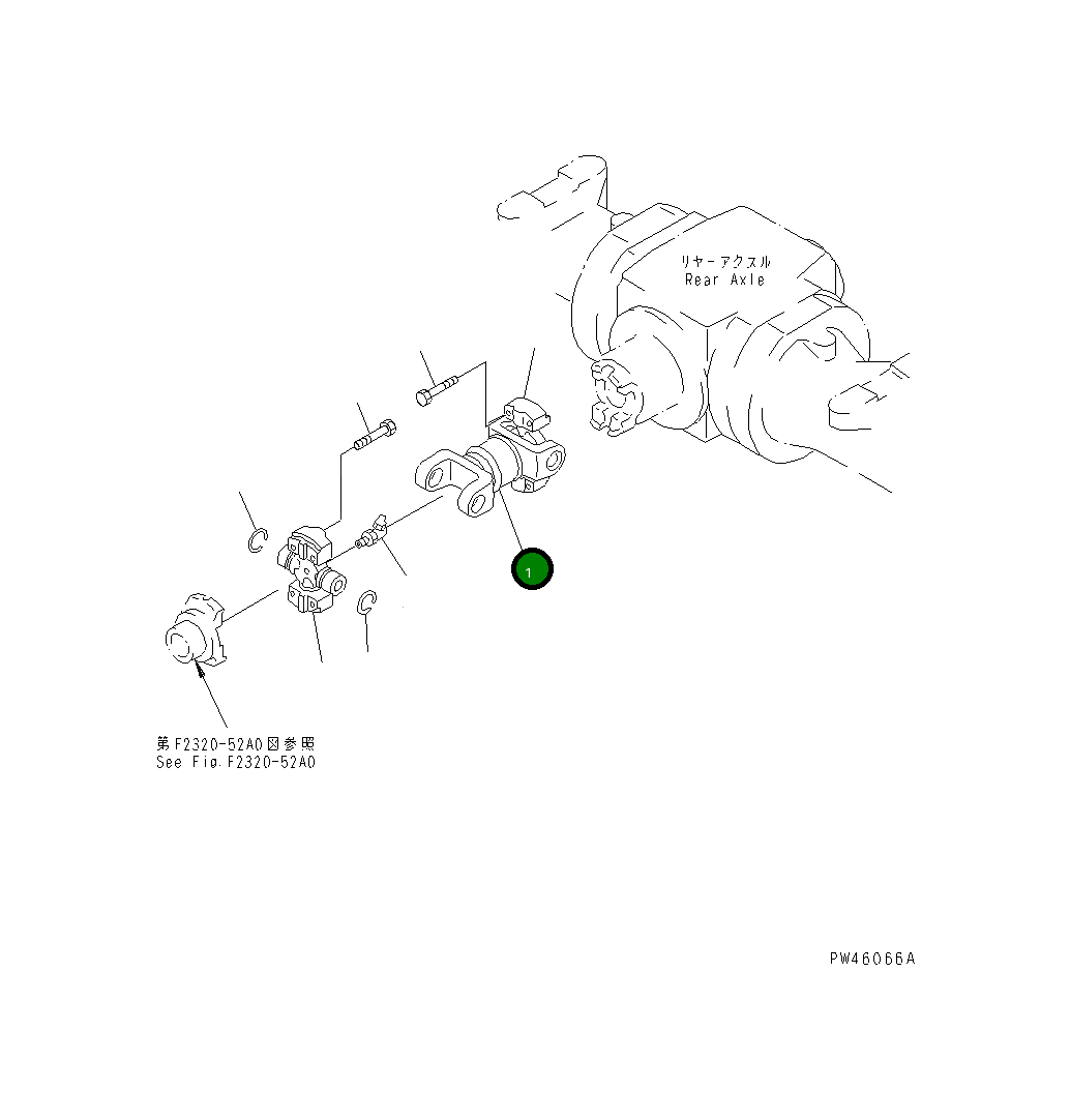 Вилка 363-20-34650 Komatsu