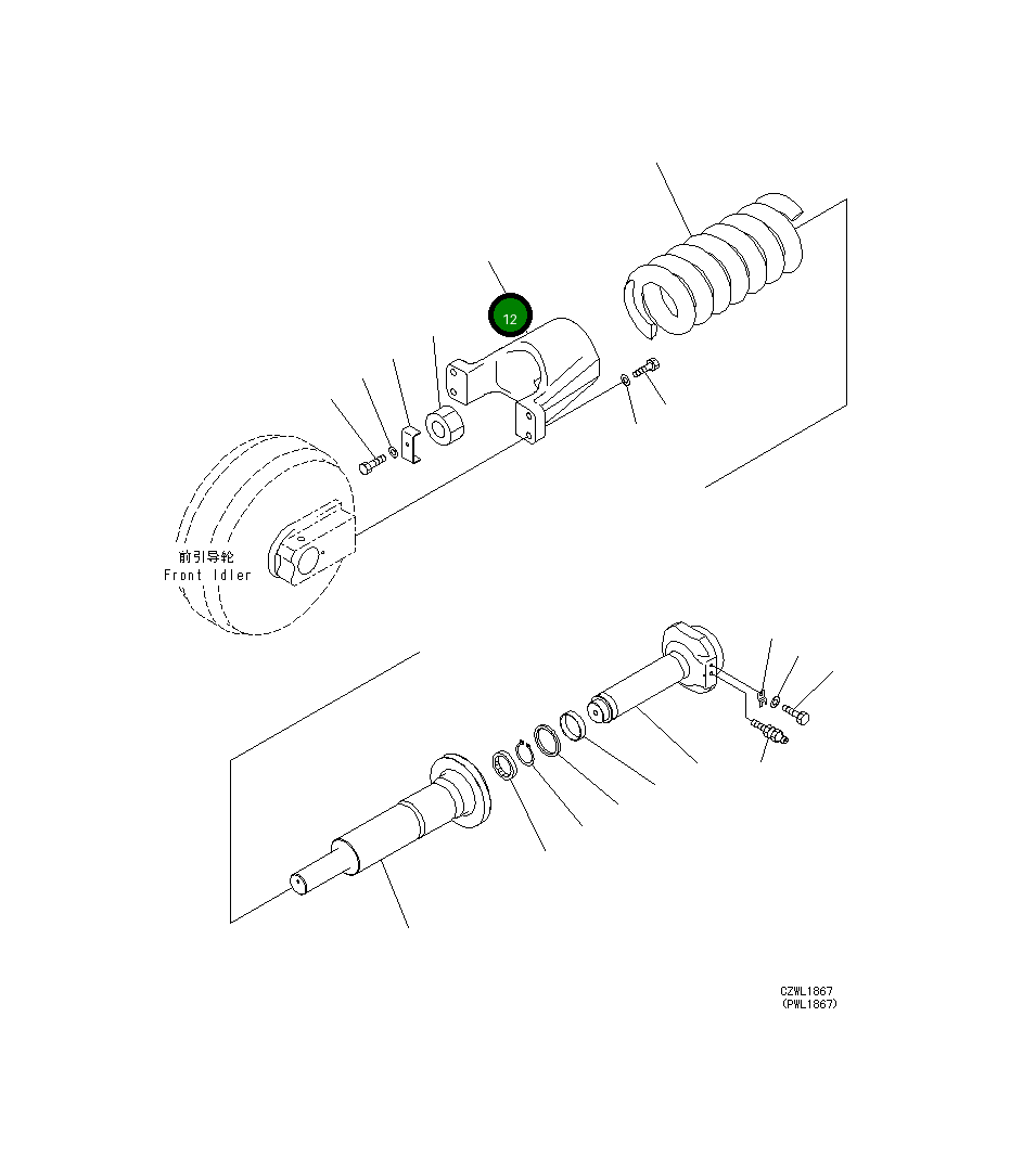 Вилка 21M-30-14111 Komatsu
