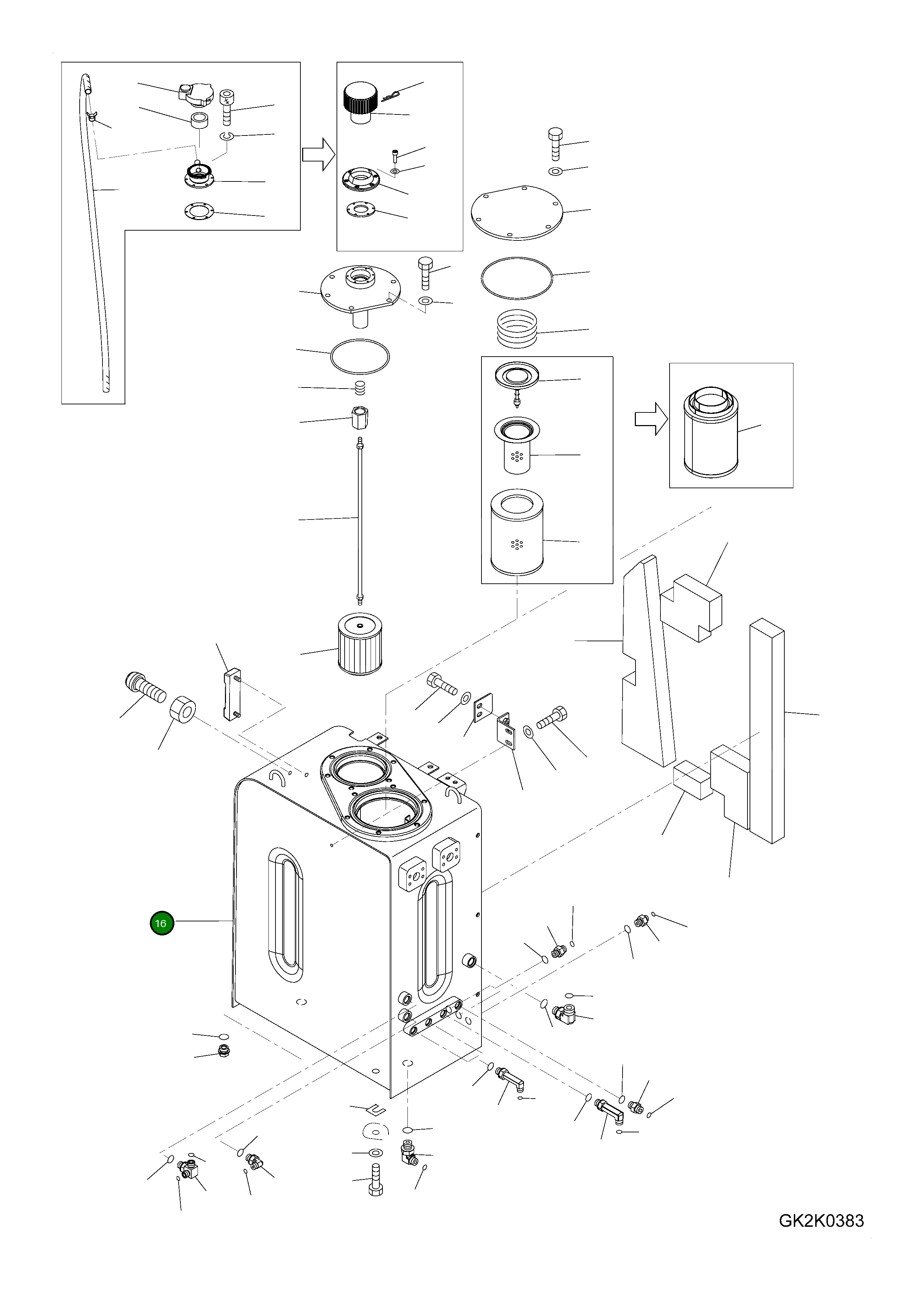 Бак 20G-60-H1130 Komatsu
