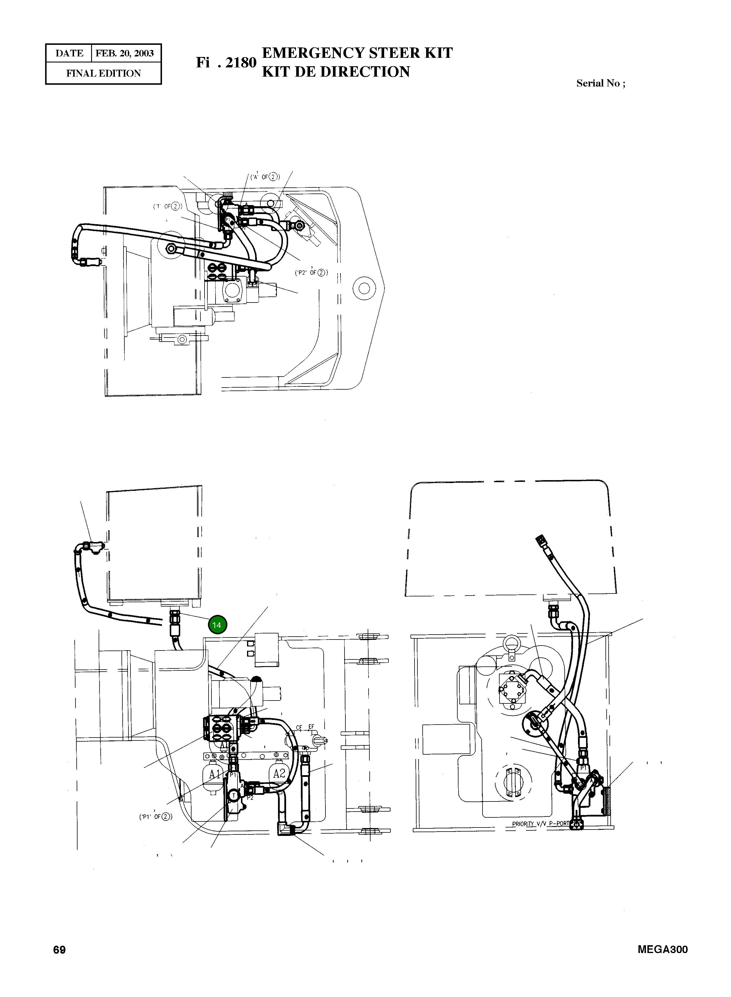 Адаптер PFO1-PF3/4 2181-1126D22 Komatsu