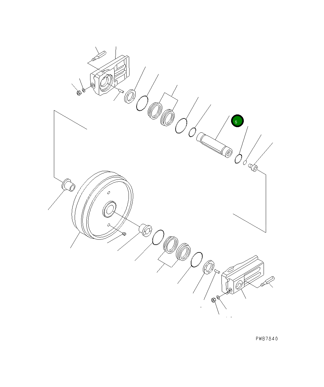 Вал 21N-30-33130 Komatsu