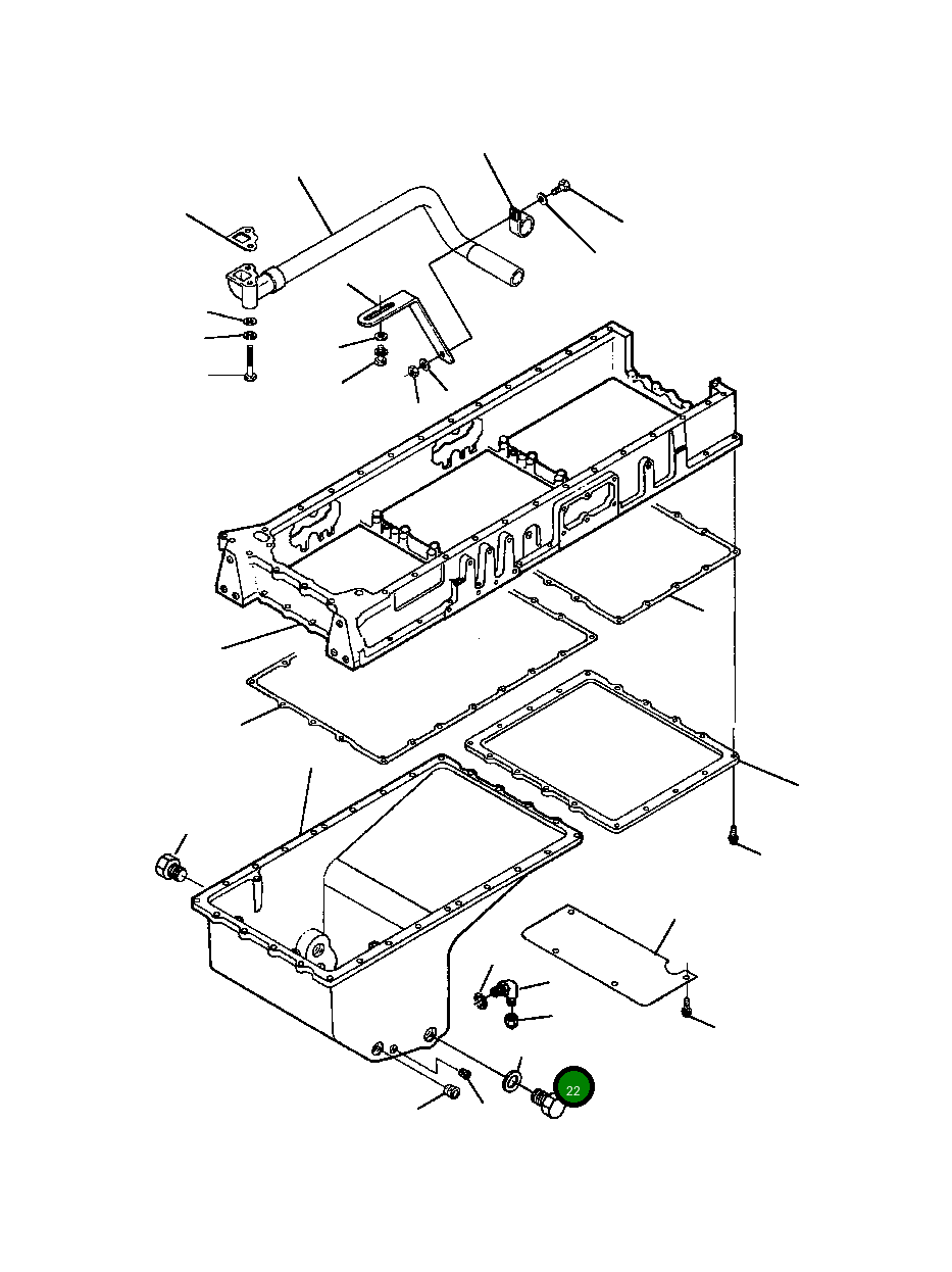 Болт (1/2 - 20x3/4 INCH) 1241 299 H1 Komatsu
