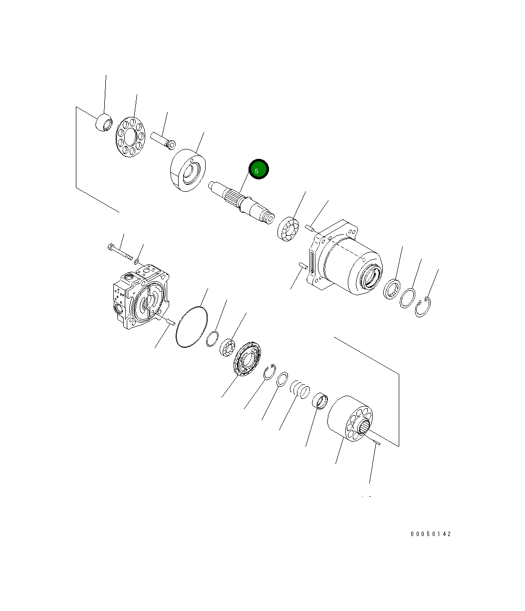 Вал 708-7H-12920 Komatsu