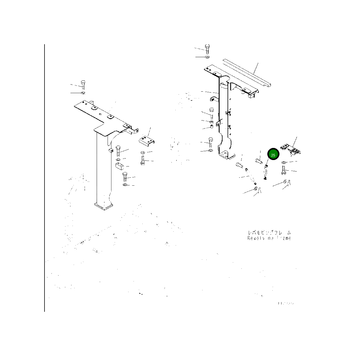 Вилка 2A6-54-11530 Komatsu