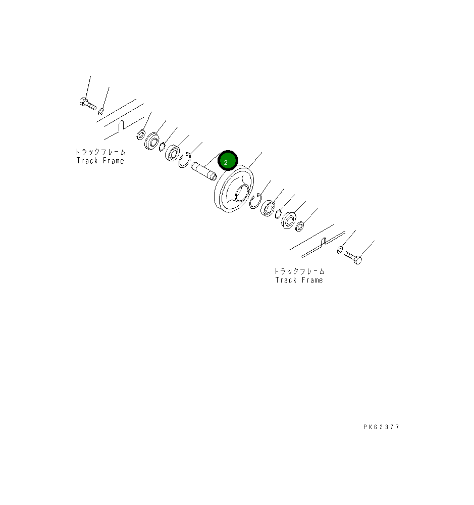 Вал 20A-35-11320 Komatsu
