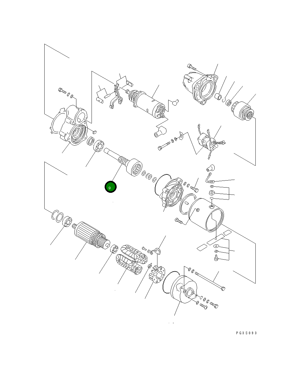 Вал KD1-23111-0160 Komatsu
