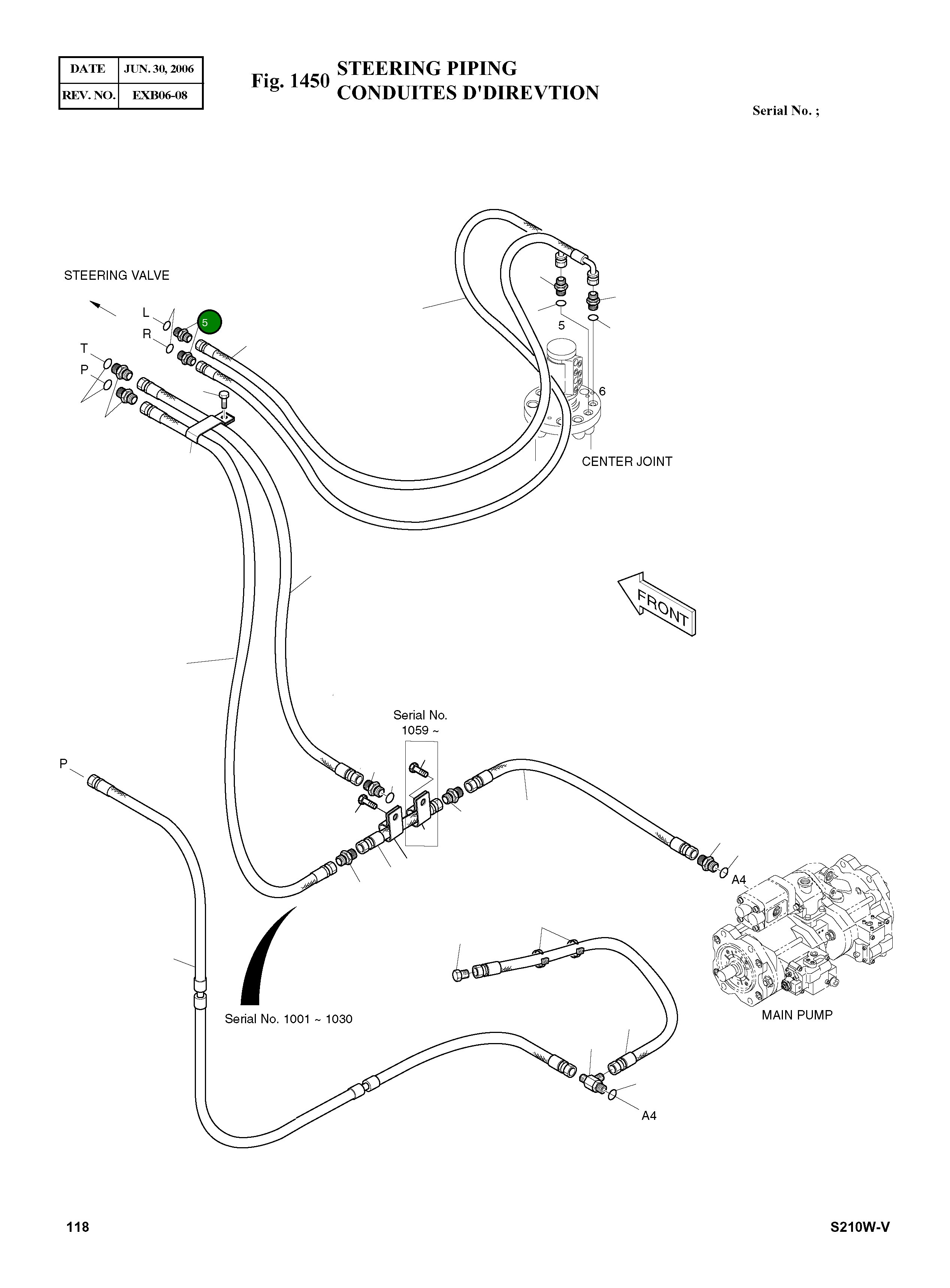 Адаптер UNF3/4-PF3/8 2181-1126D8 Komatsu