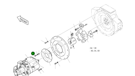 Болт M12X1.25X30 S0715263 Komatsu