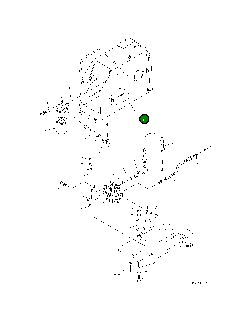 Бак 114-54-49170 Komatsu
