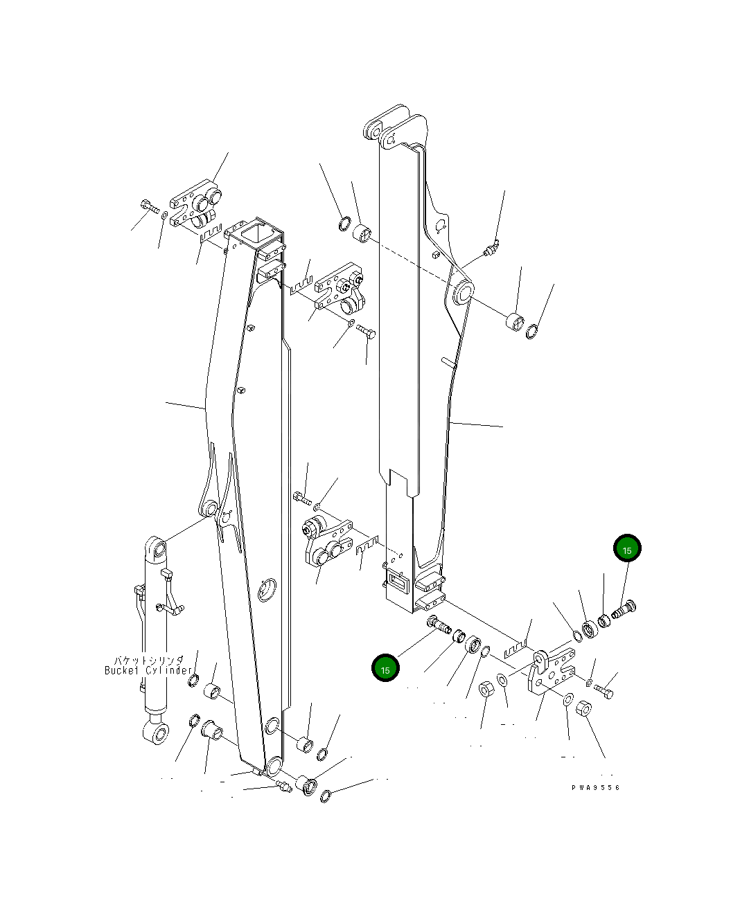 Вал 201-70-76150 Komatsu