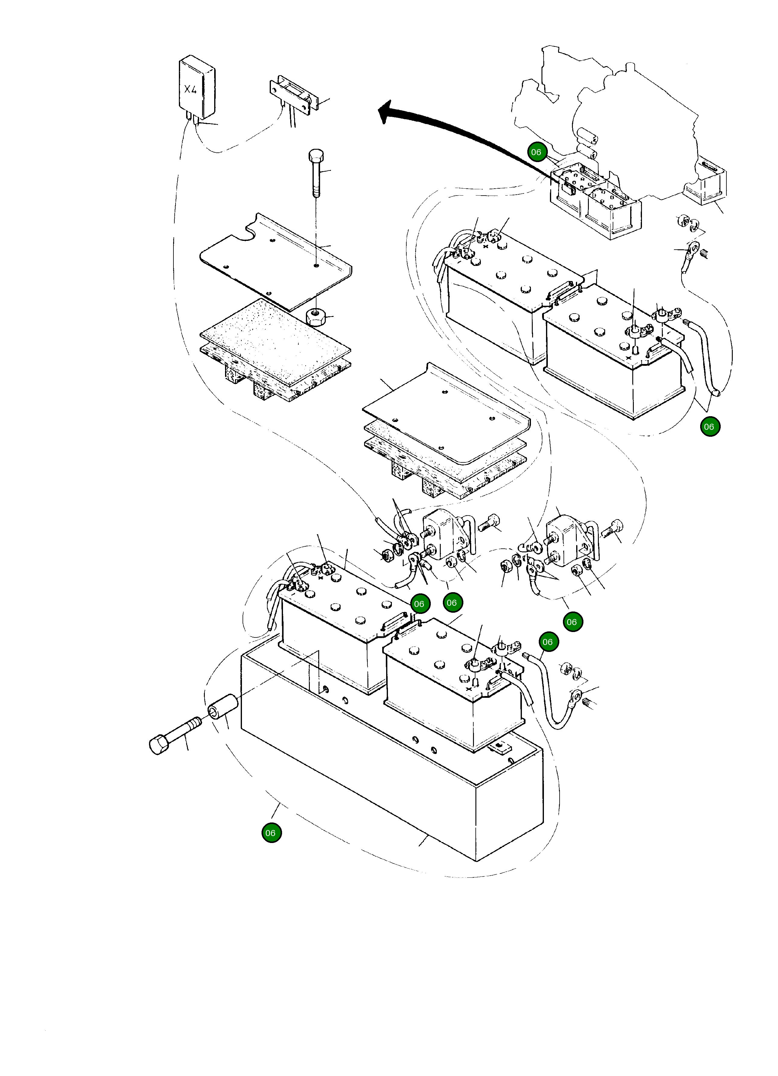 Аккумуляторный кабель (метраж, длина по требованию) 471 672 99 Komatsu
