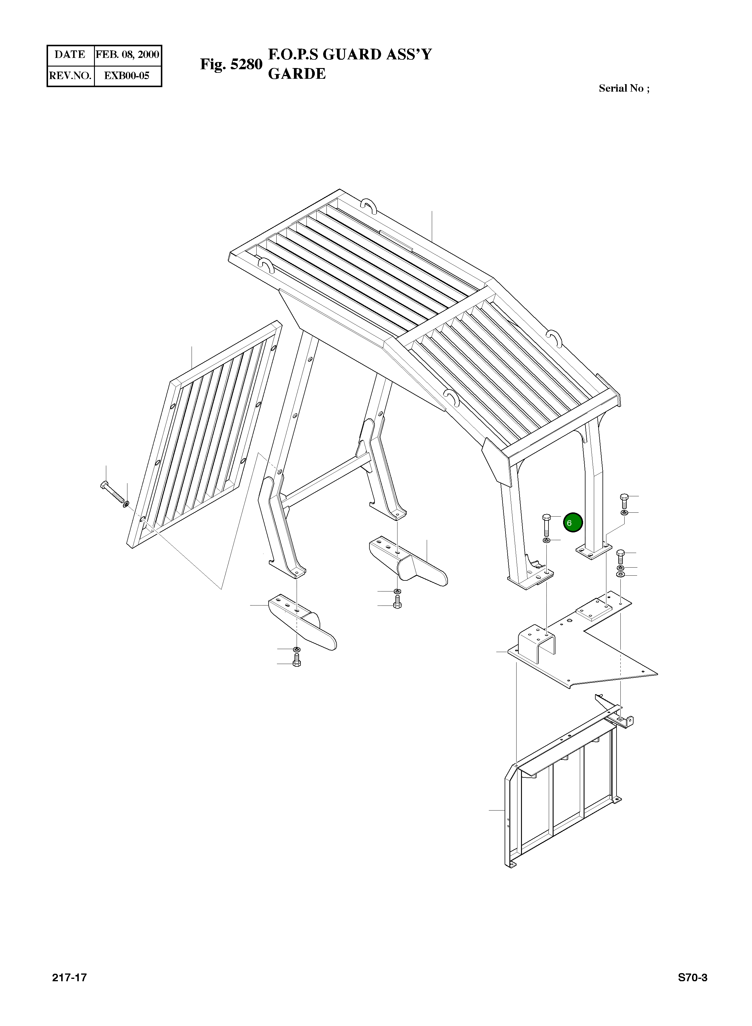 Болт M16X2.0X50 S0521661 Komatsu