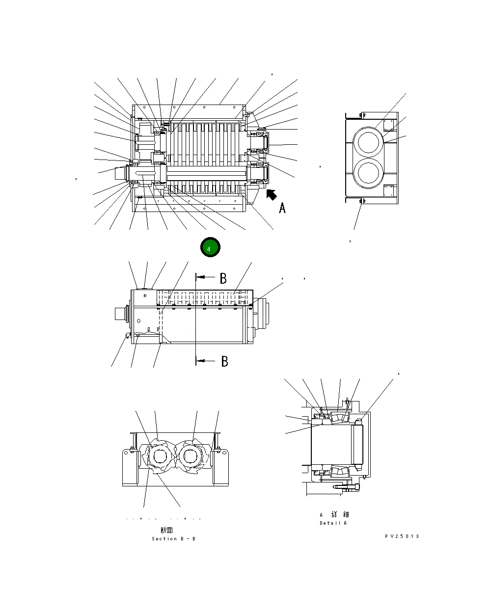 Вал KNW0700402 Komatsu