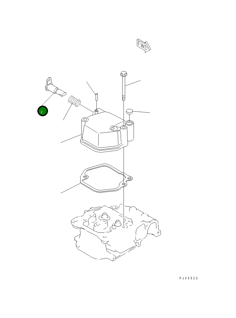Вал YM183250-03601 Komatsu