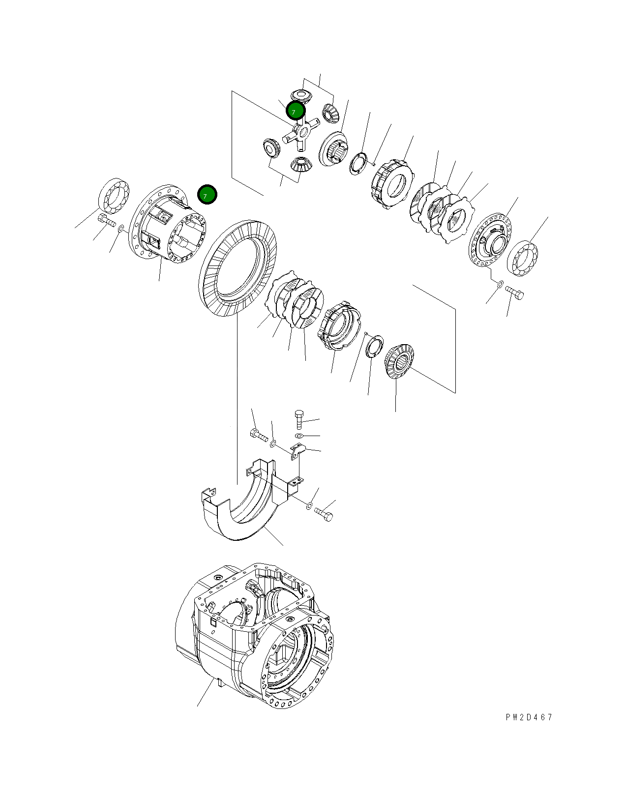 Вал 424-22-37220 Komatsu