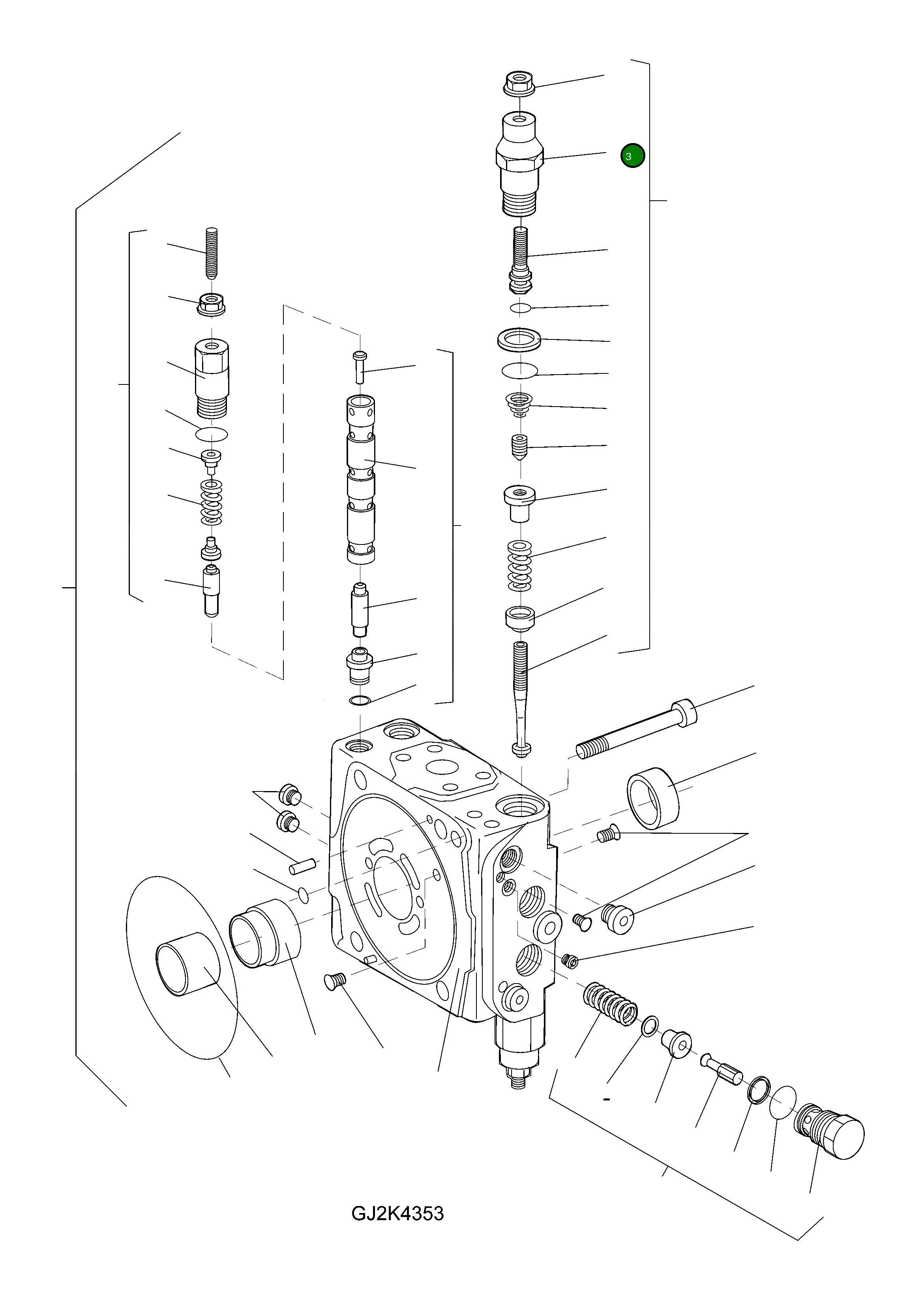 Болт-банджо 42U-17-H0R40 Komatsu