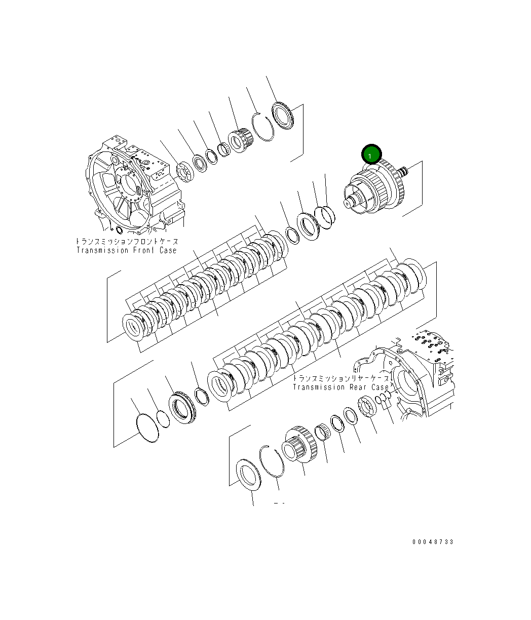 Вал 56D-15-22131 Komatsu