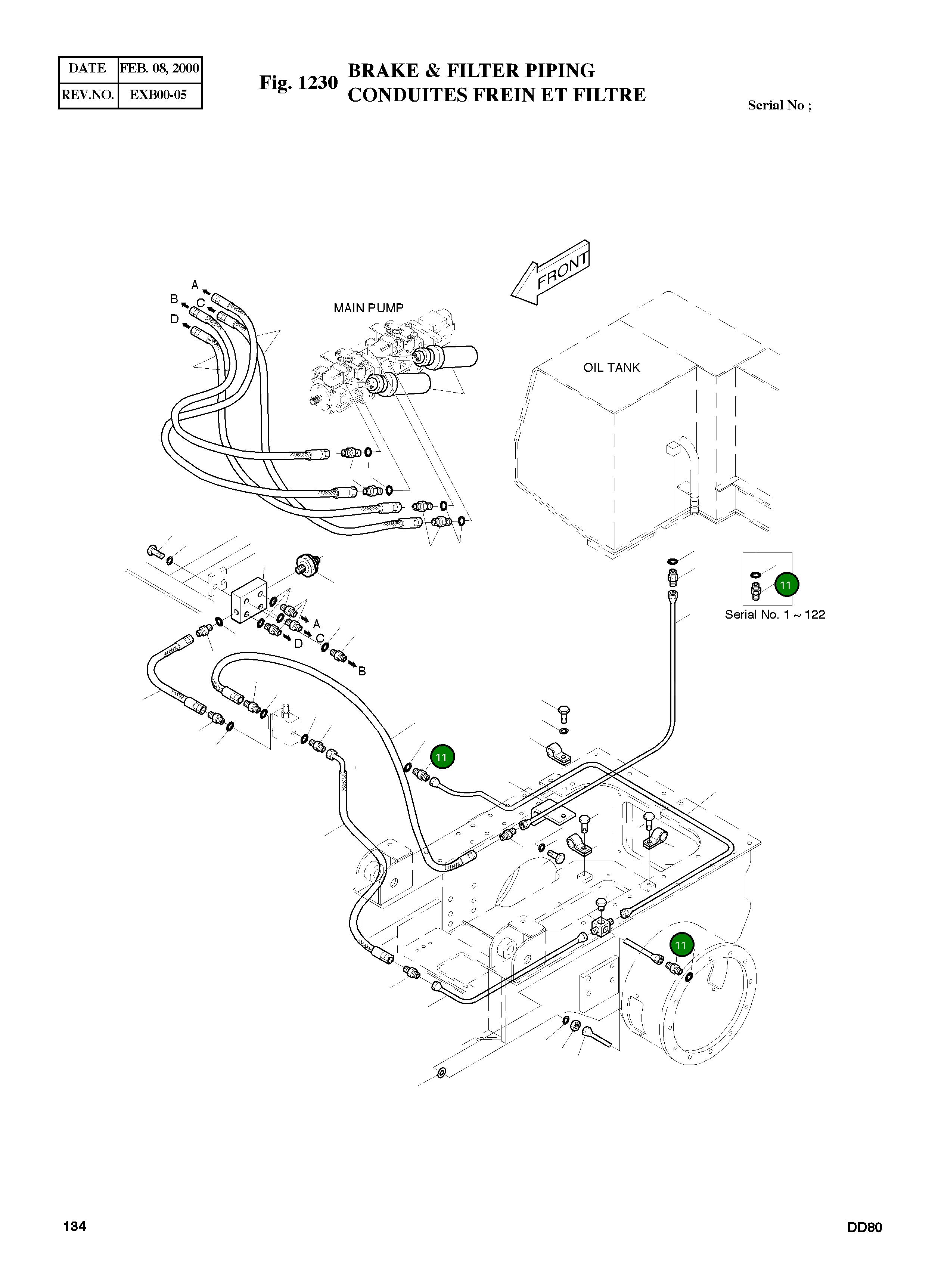 Адаптер PF1/4-M12X1.5 2181-1923D4 Komatsu