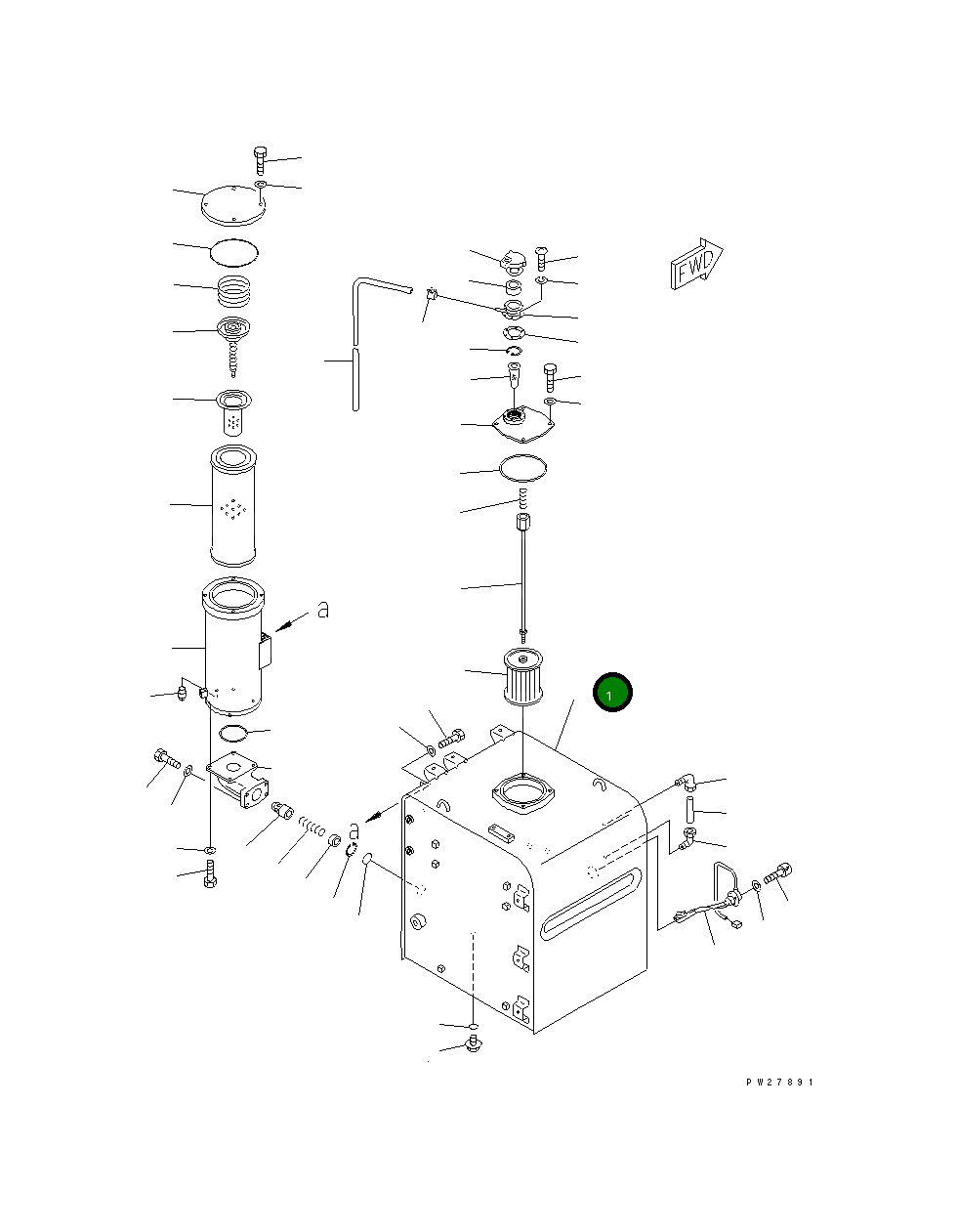 Бак 8295-60-1121 Komatsu