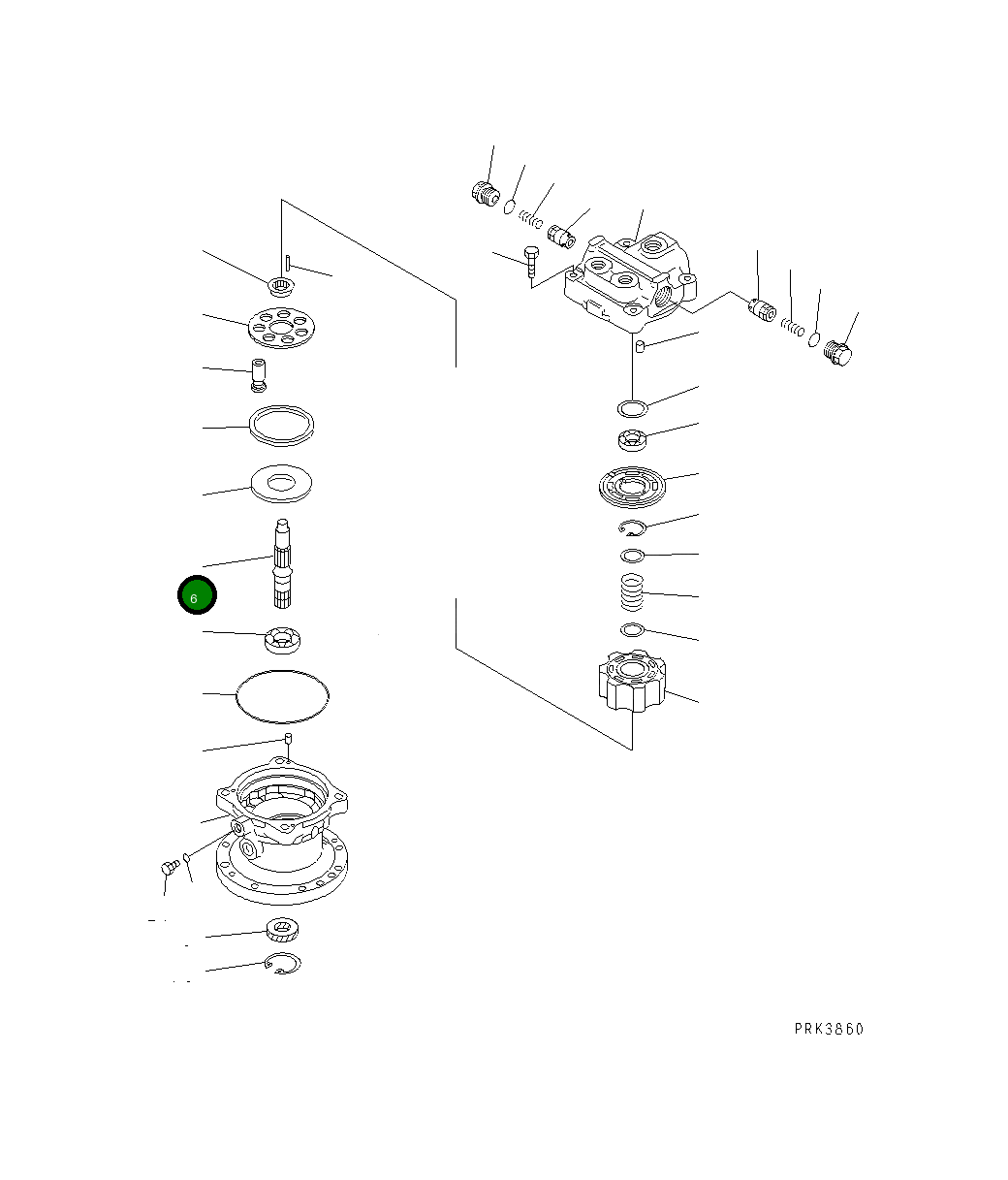Вал 708-7T-12310 Komatsu