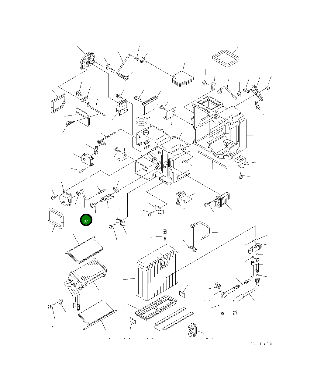 Вал ND116662-4850 Komatsu