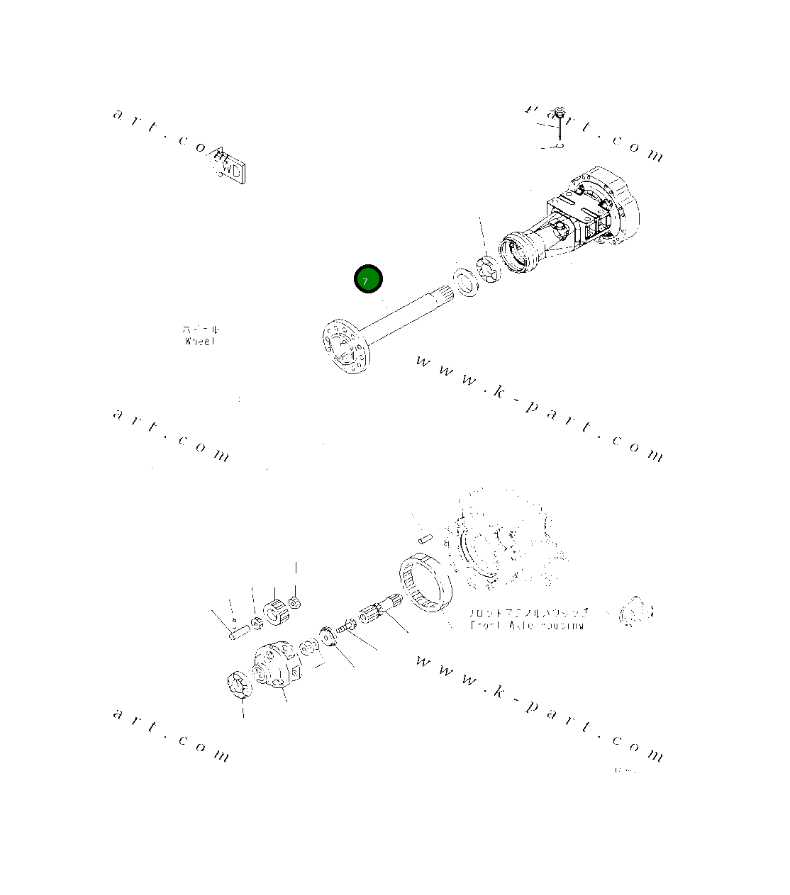 Вал 418-22-32951 Komatsu