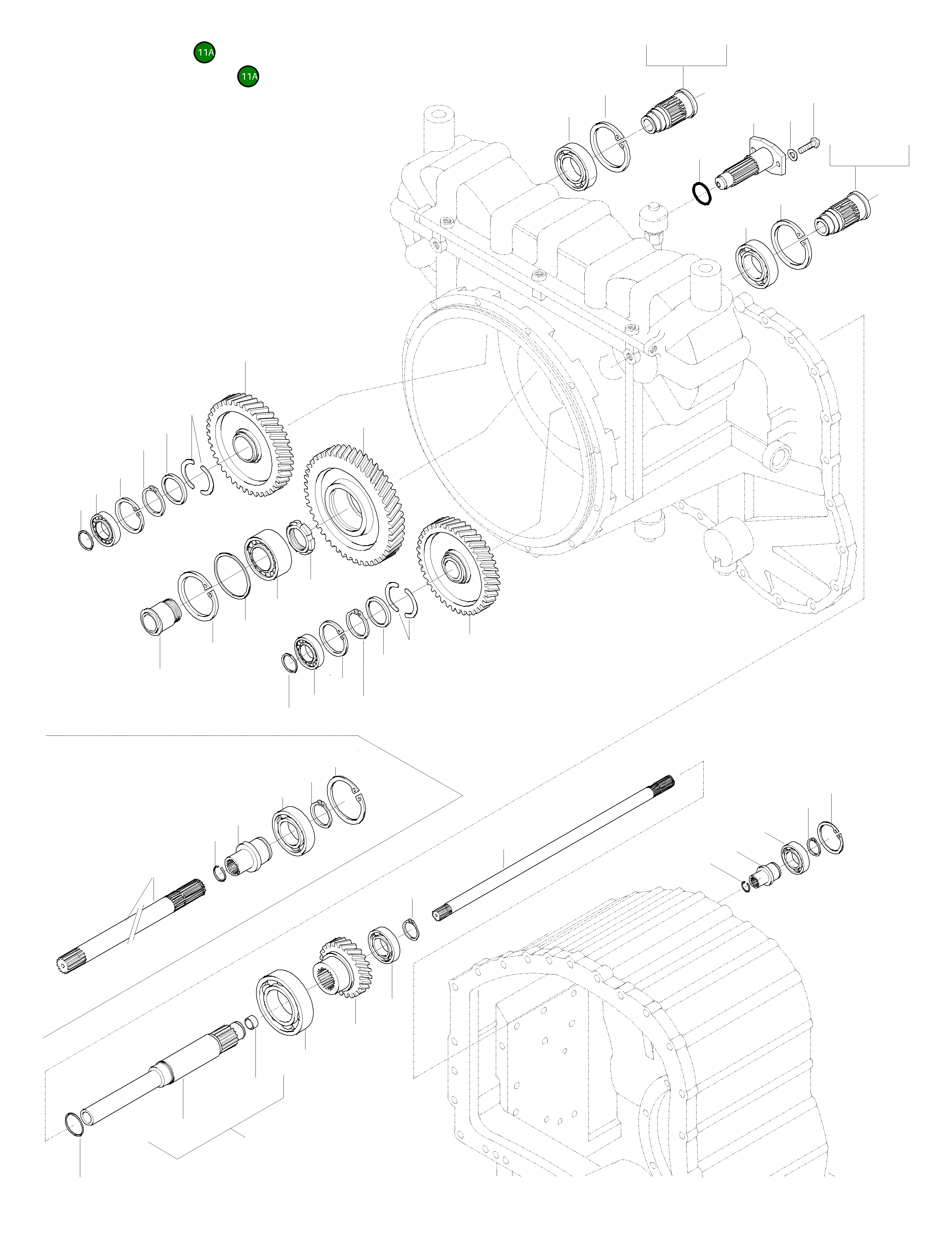 Вал 714-07-H4410 Komatsu