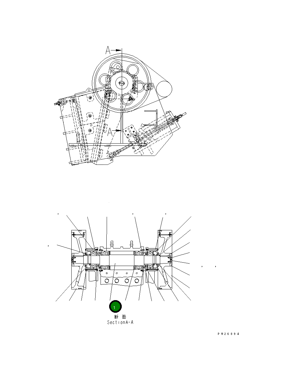 Вал 8248-70-5250 Komatsu