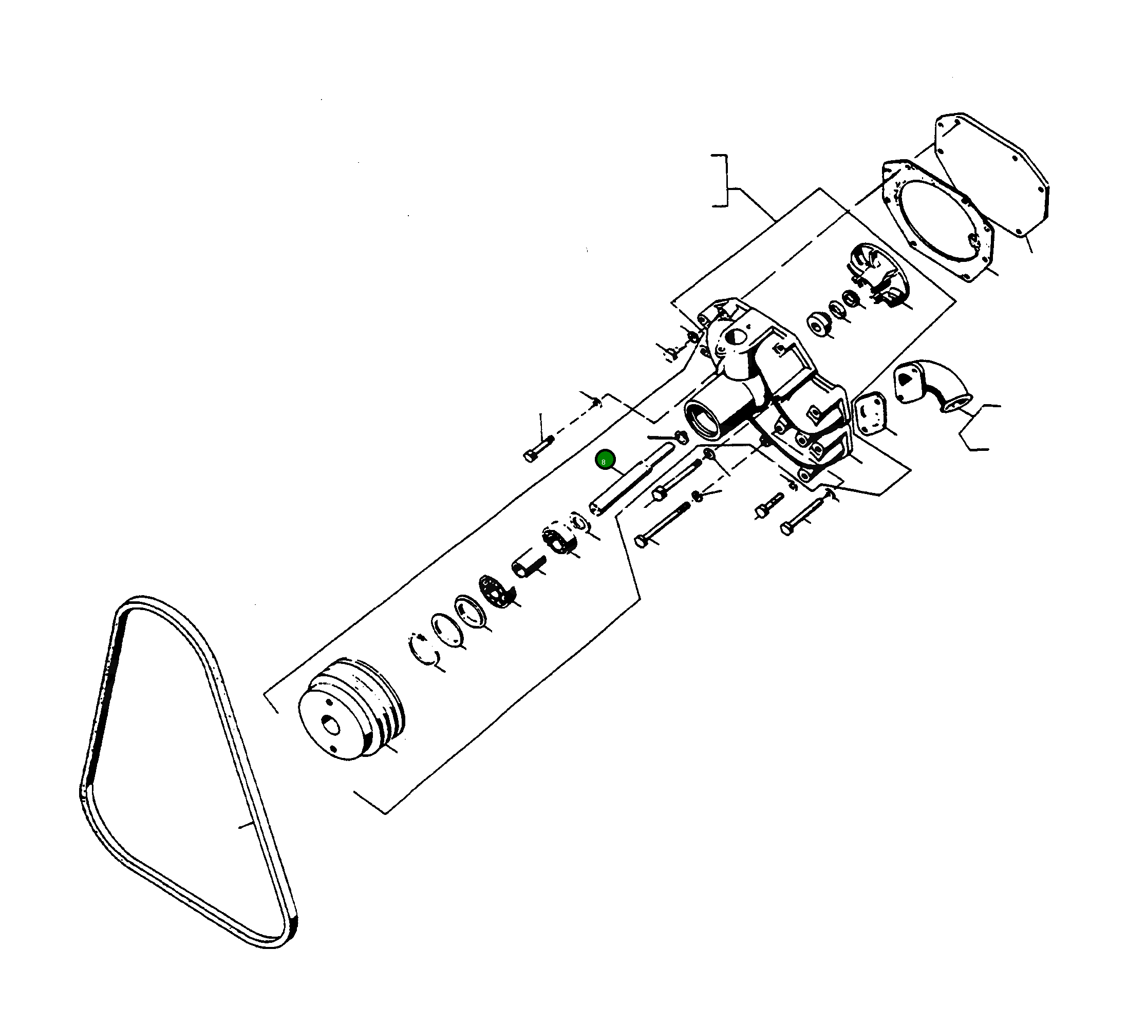 Вал 2871364M1 Komatsu