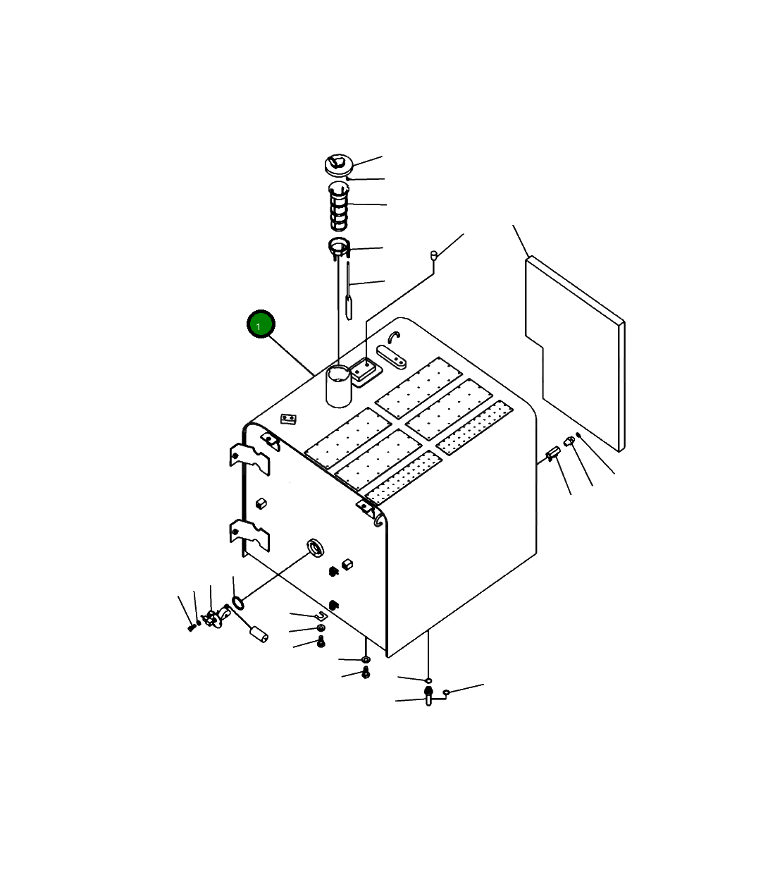 Бак 207-04-A1810 Komatsu