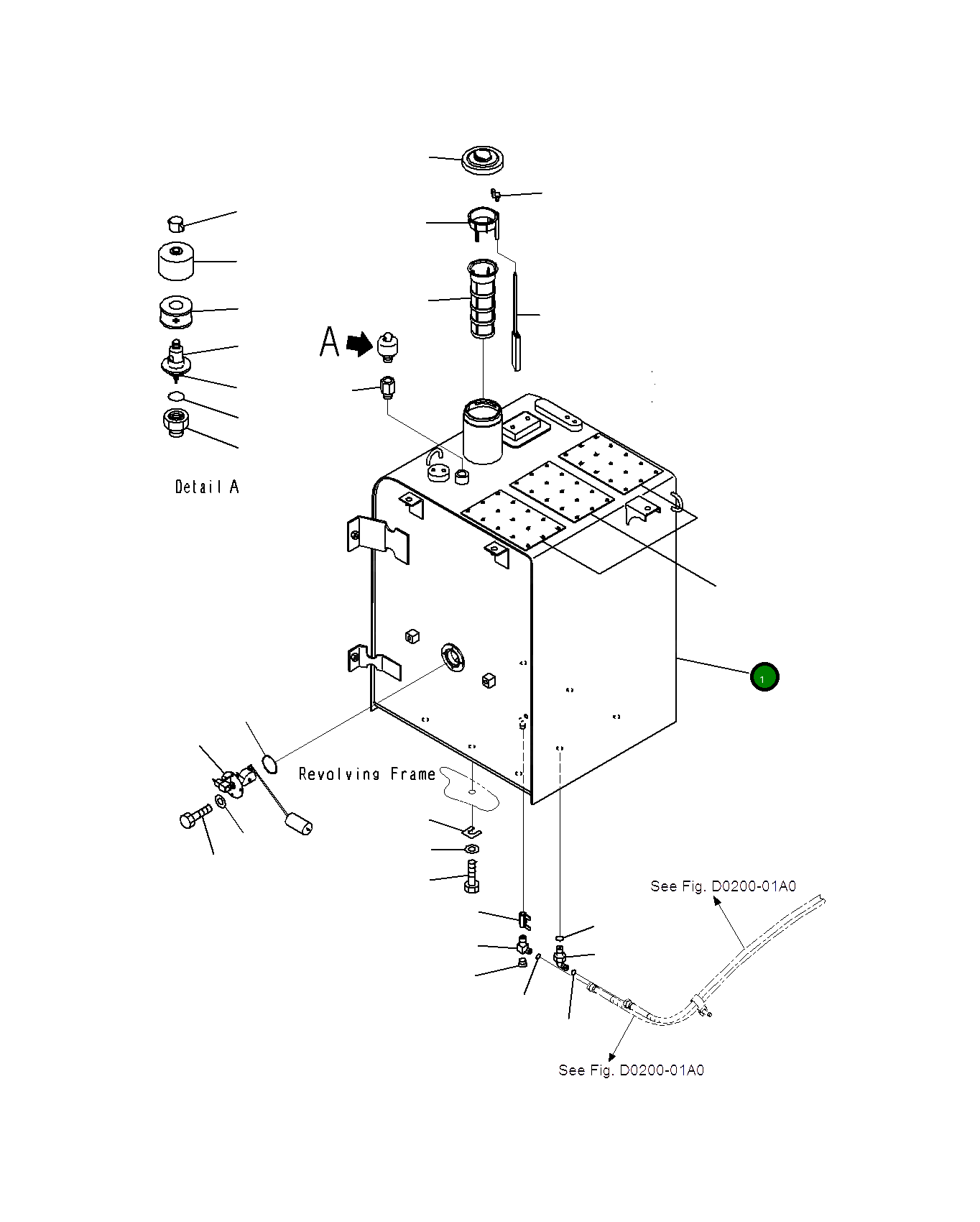 Бак 21K-04-74410 Komatsu