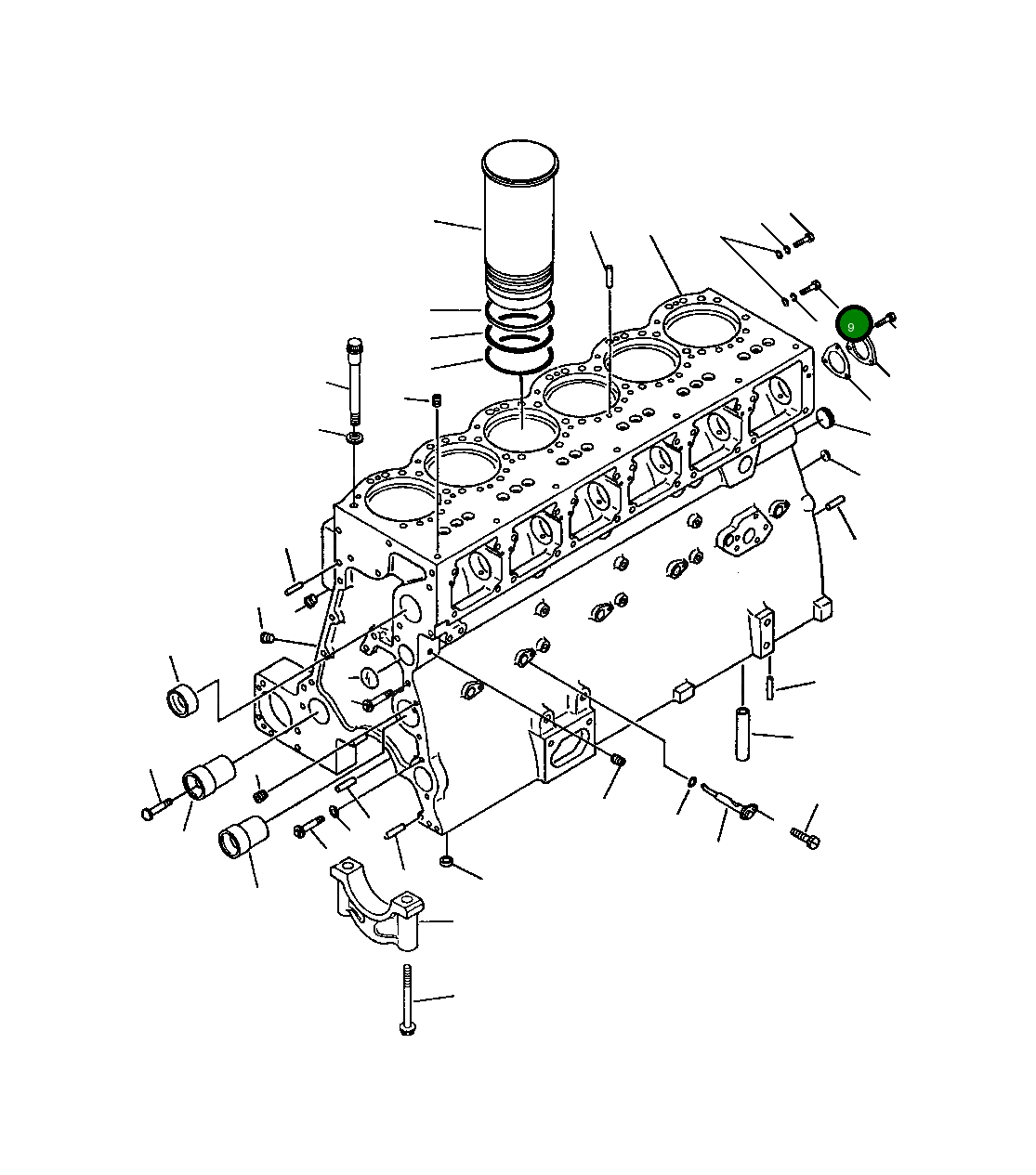 Болт - 5/8-11 X 1 3/4 1238 026 H1 Komatsu