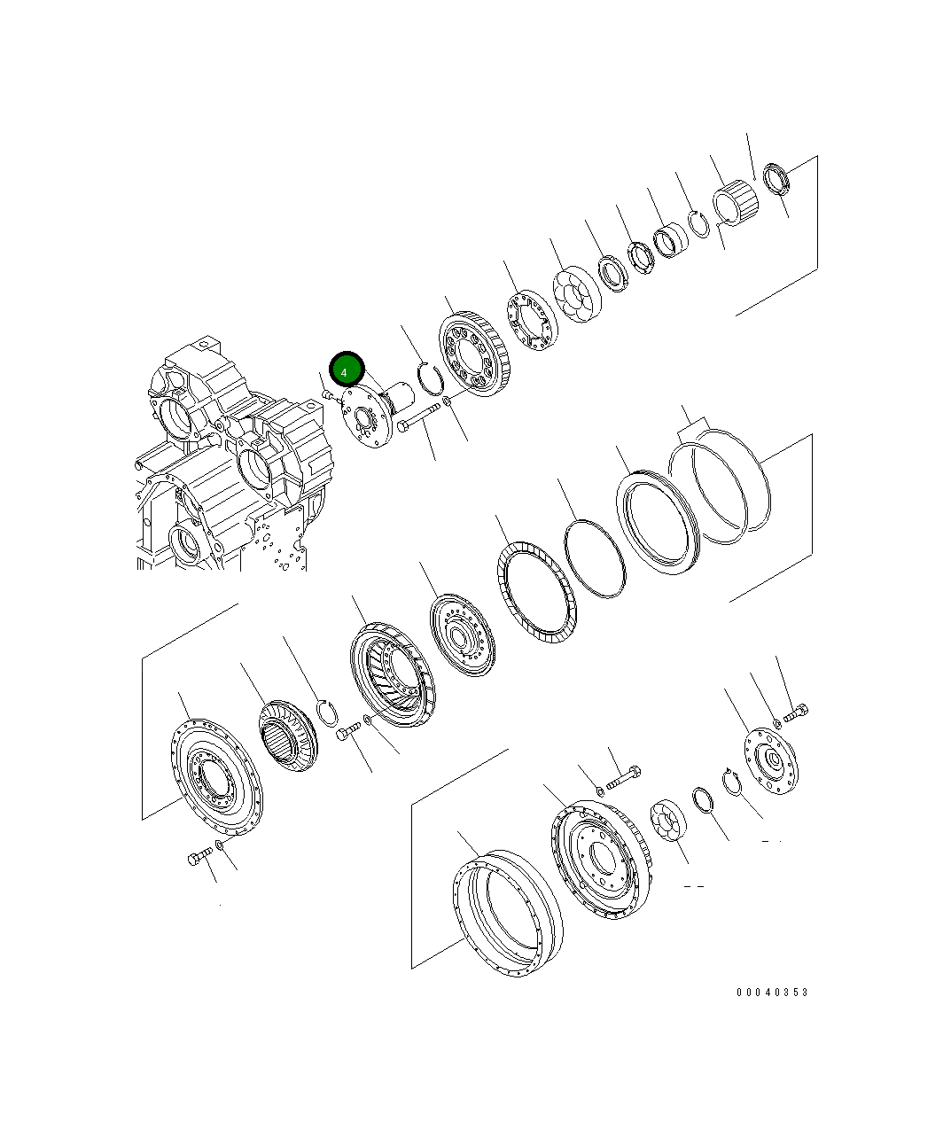 Вал 711-50-62551 Komatsu