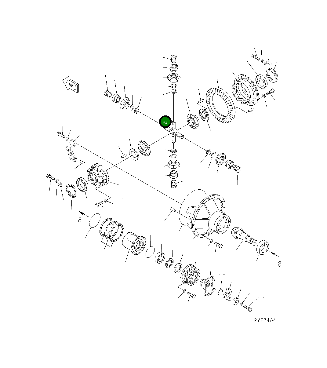 Вал 427-22-11410 Komatsu