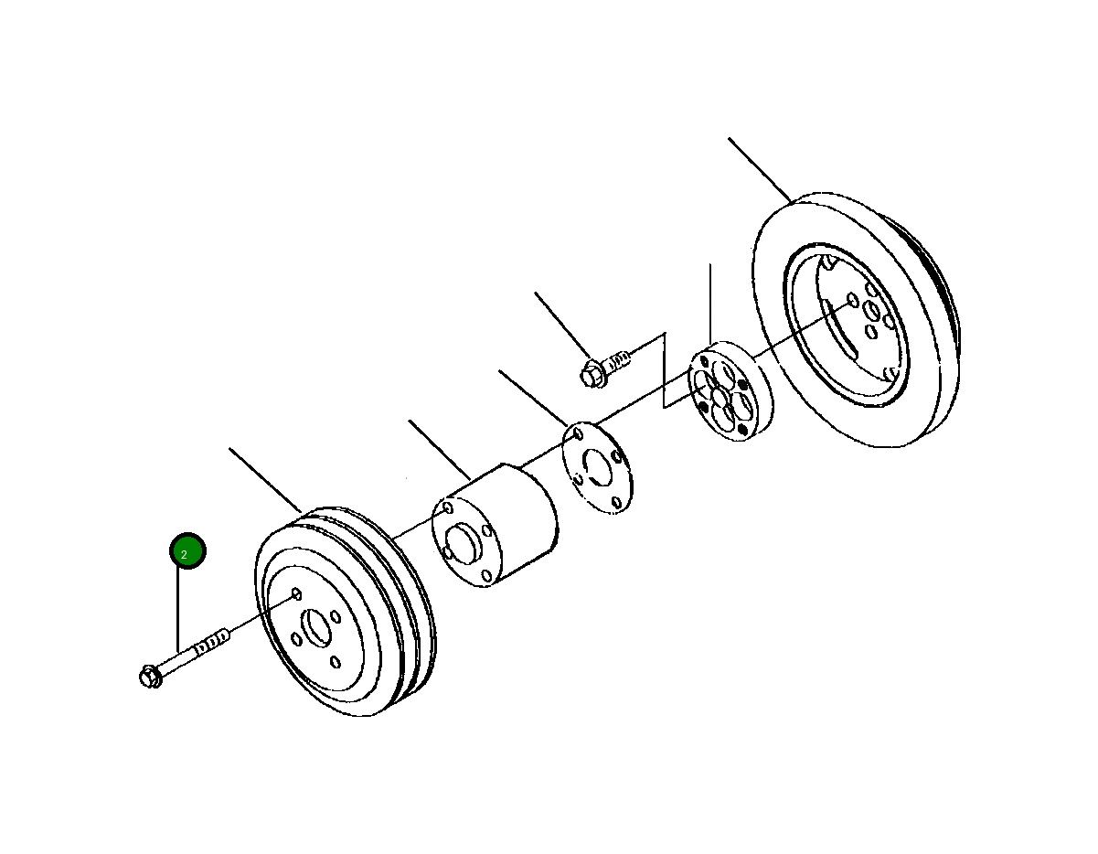 Болт (M10-1.50x90) 6734-71-5490 Komatsu