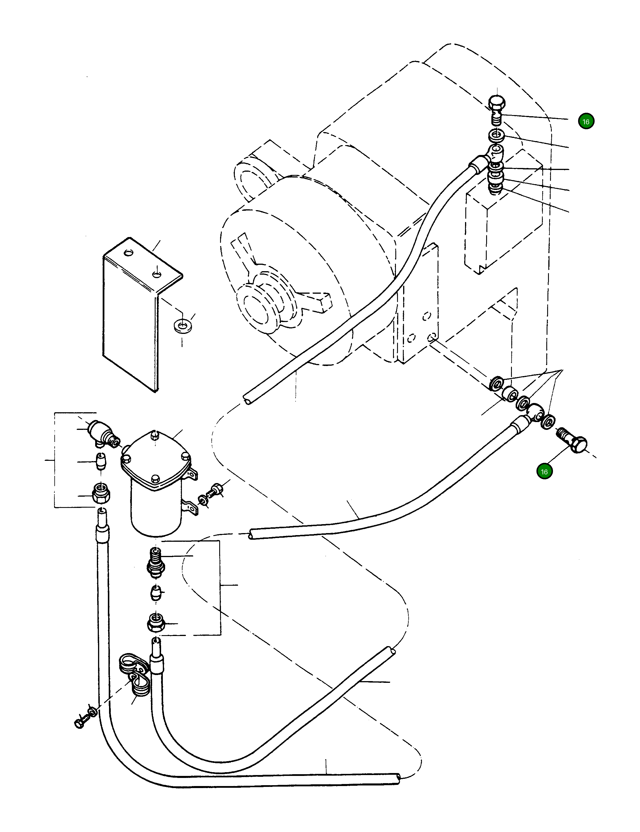 Болт-банджо 1444740X1 Komatsu