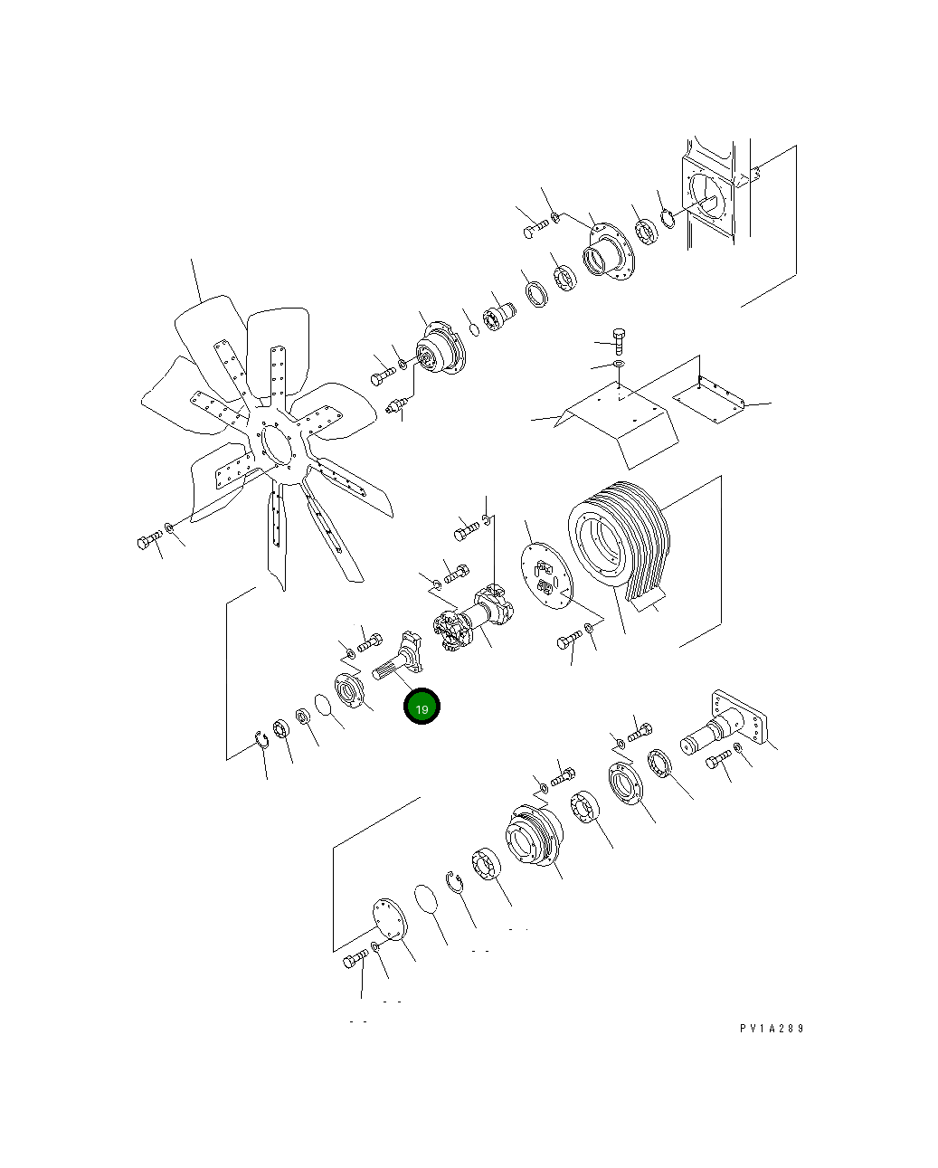 Вал 19M-03-21220 Komatsu