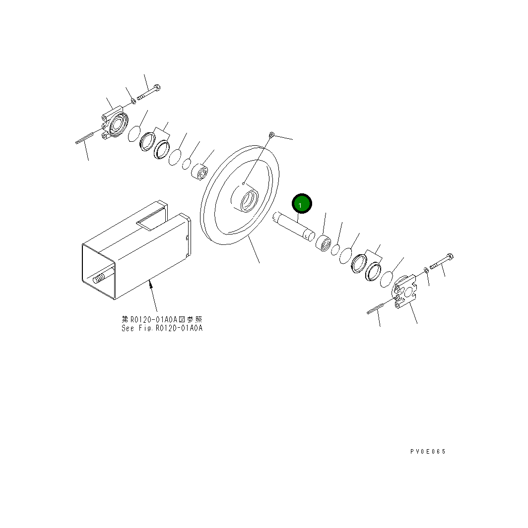 Вал 13S-30-16410 Komatsu