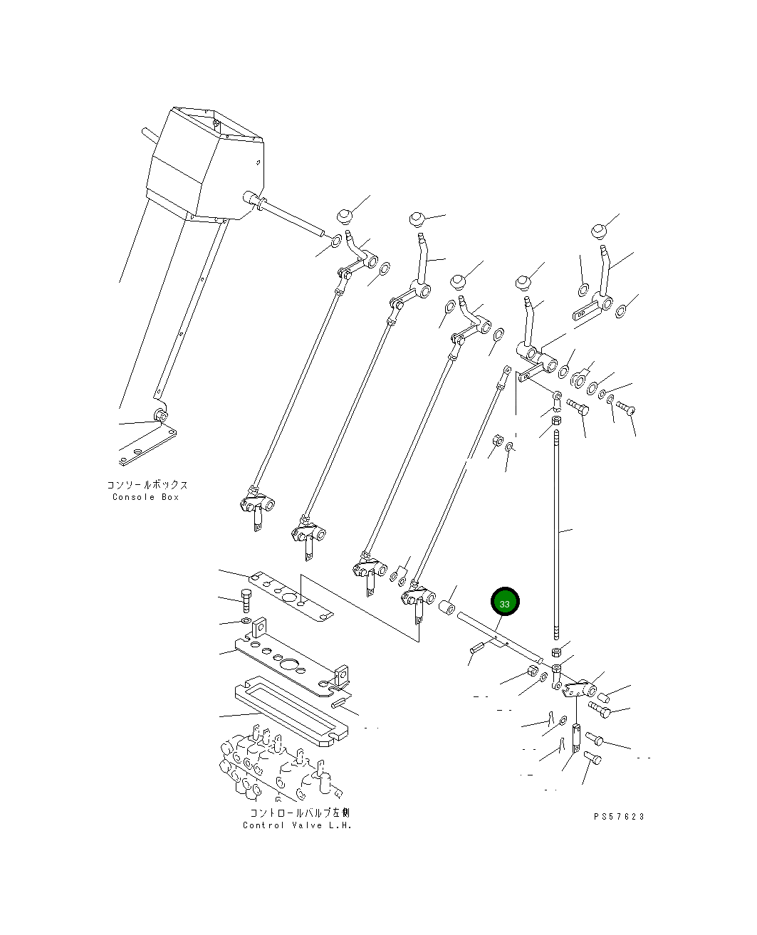 Вал 23D-43-21531 Komatsu