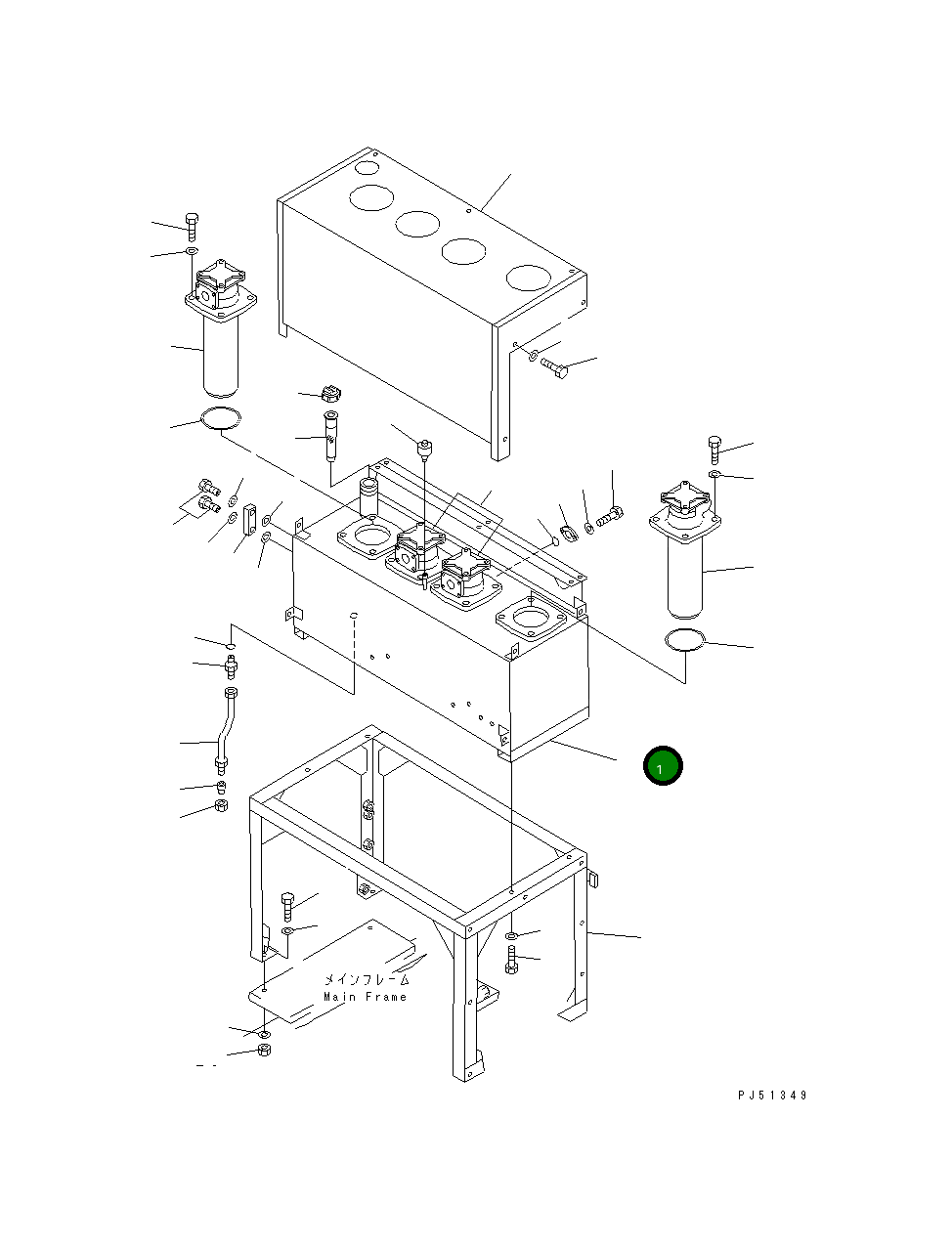 Бак 262-60-23110 Komatsu