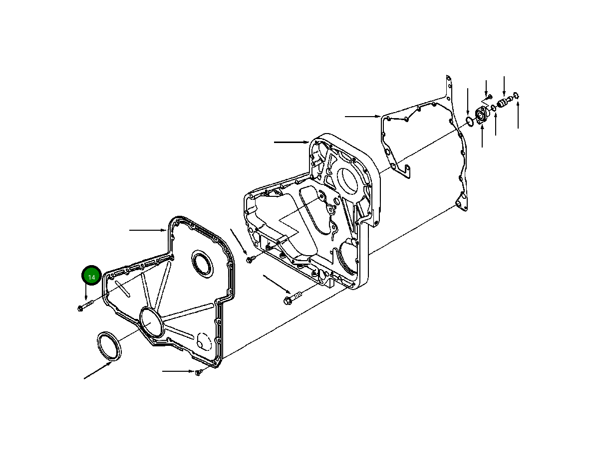 Болт (M8x1.25x50) 1307 192 H1 Komatsu