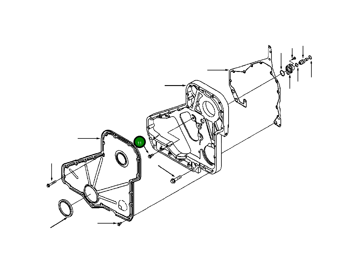 Болт (M8x1.25x20) 1307 190 H1 Komatsu
