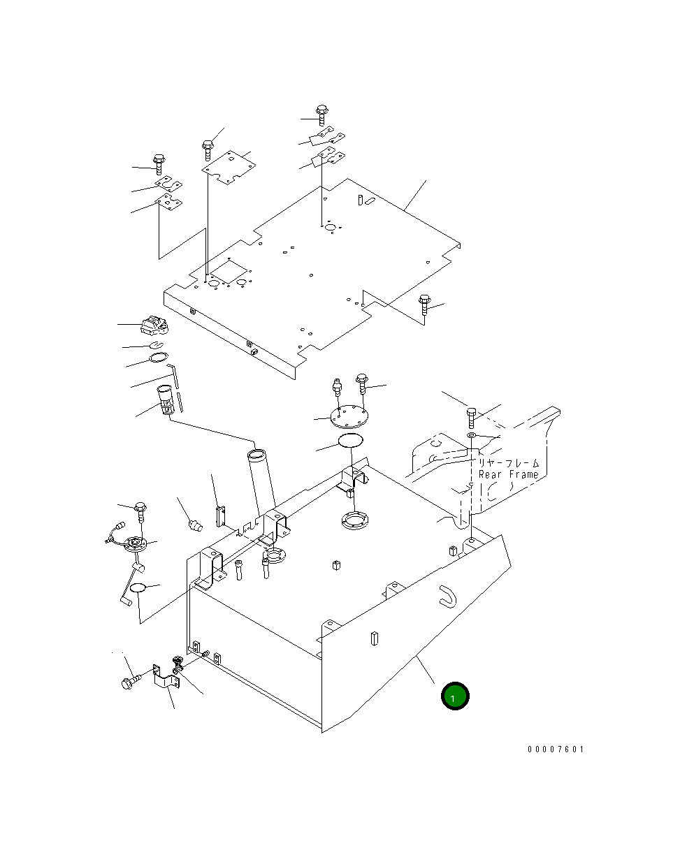 Бак 41E-04-11310 Komatsu