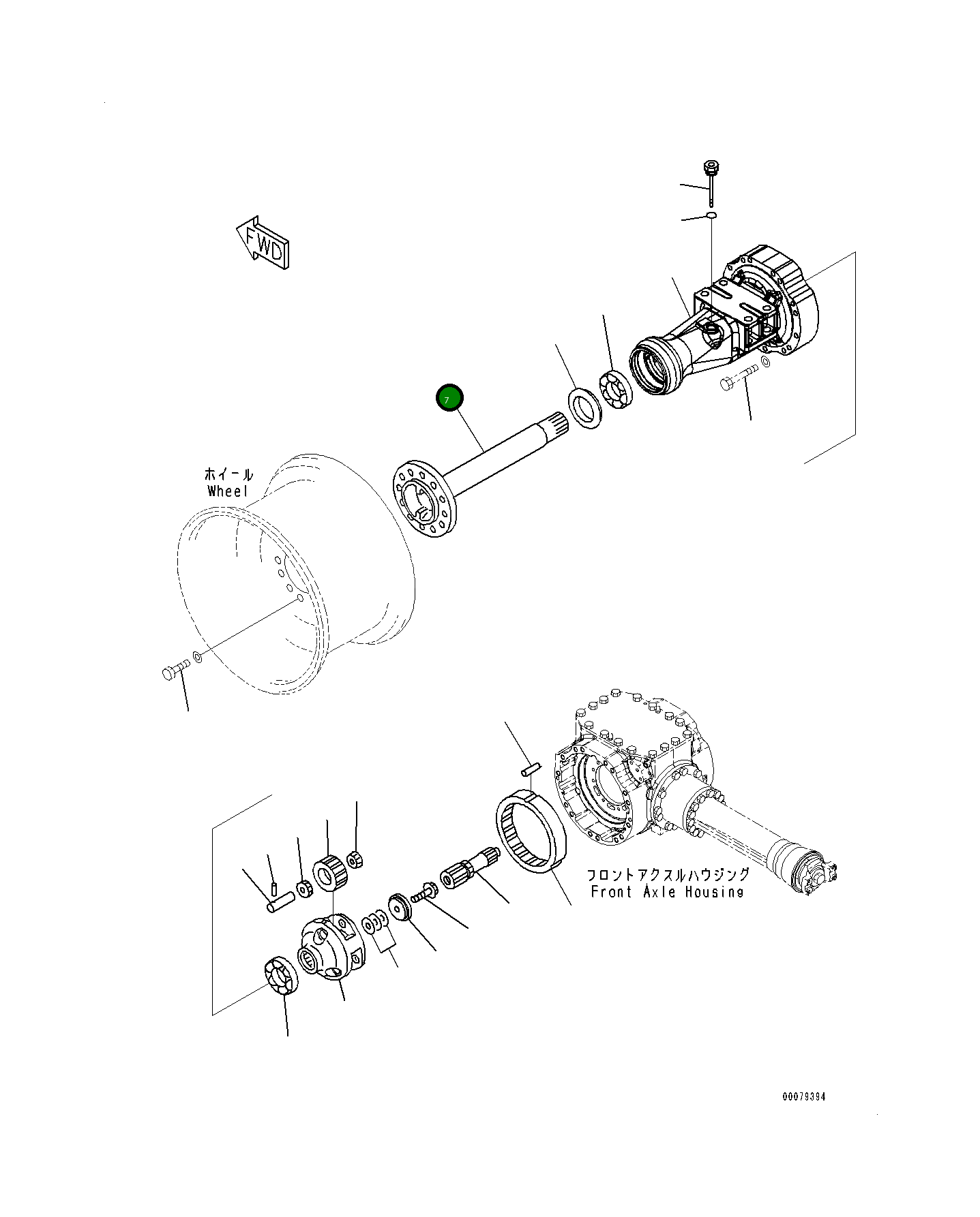 Вал 418-22-H2951 Komatsu